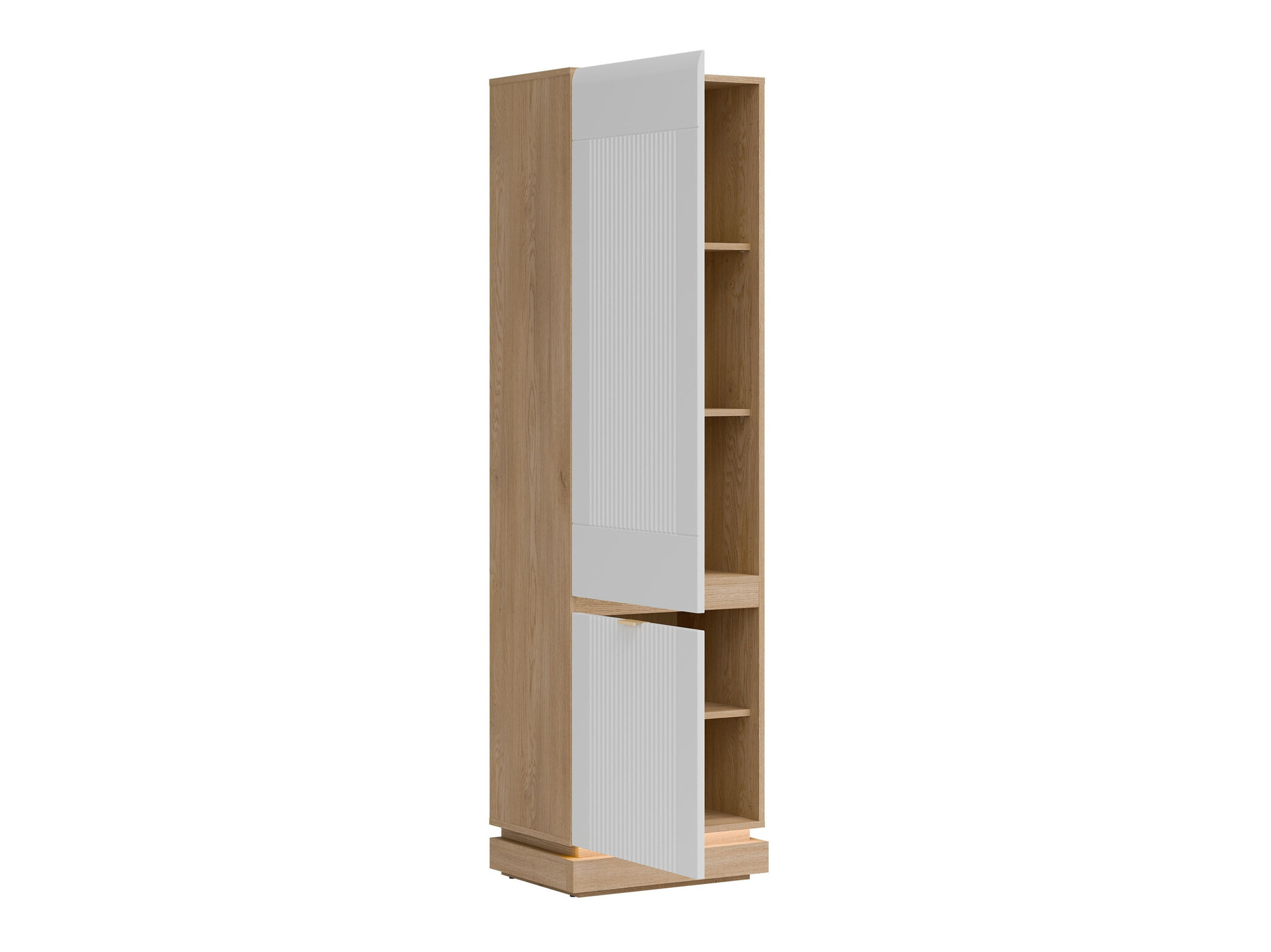 Bookcase Teselbu 112 (White + Oak)