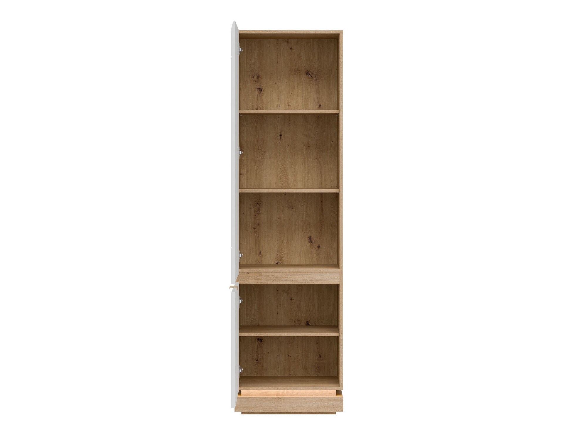 Bookcase Teselbu 112 (White + Oak)