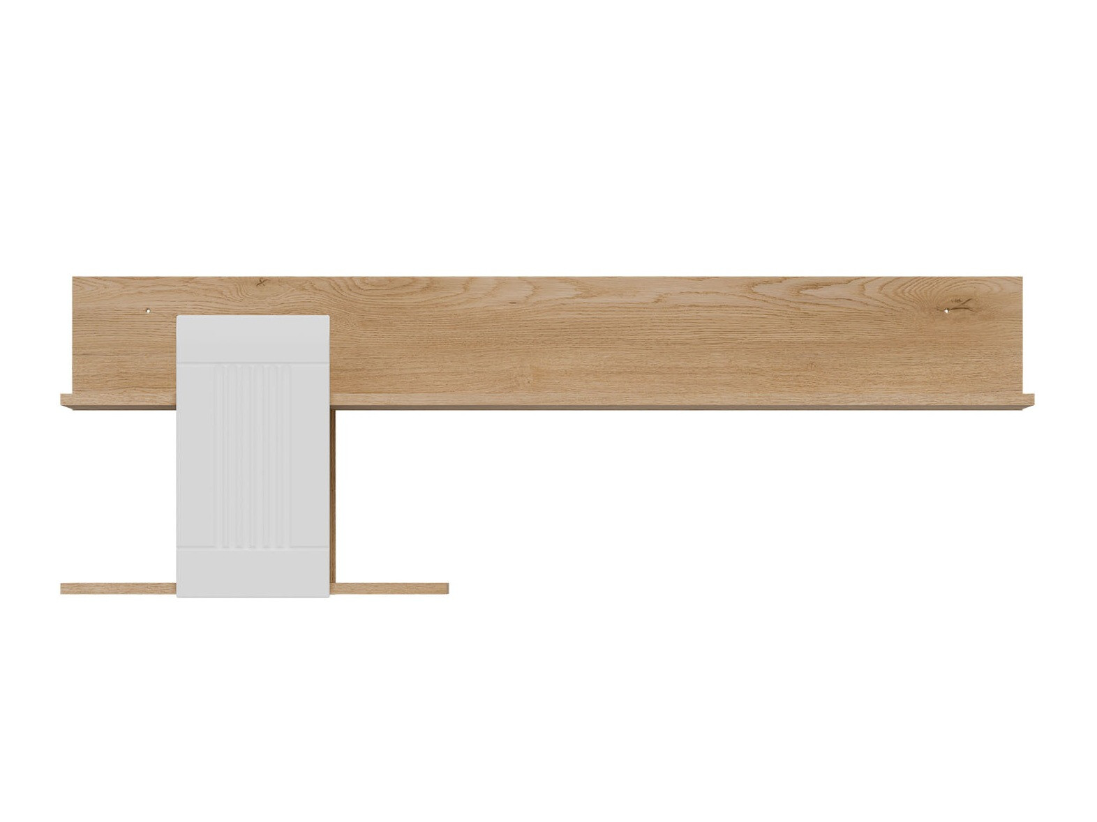 Ράφι τοίχου Teselbu 115 (Άσπρο + Δρυς)