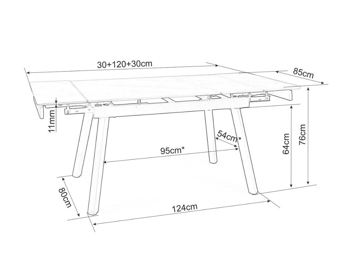 Τραπέζι Detroit 344
