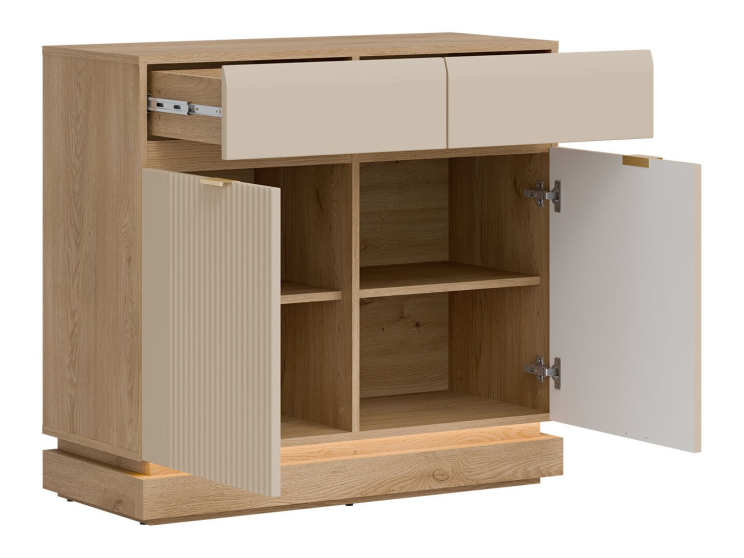 Bedroom set Teselbu 117 (Cashmere + Oak)