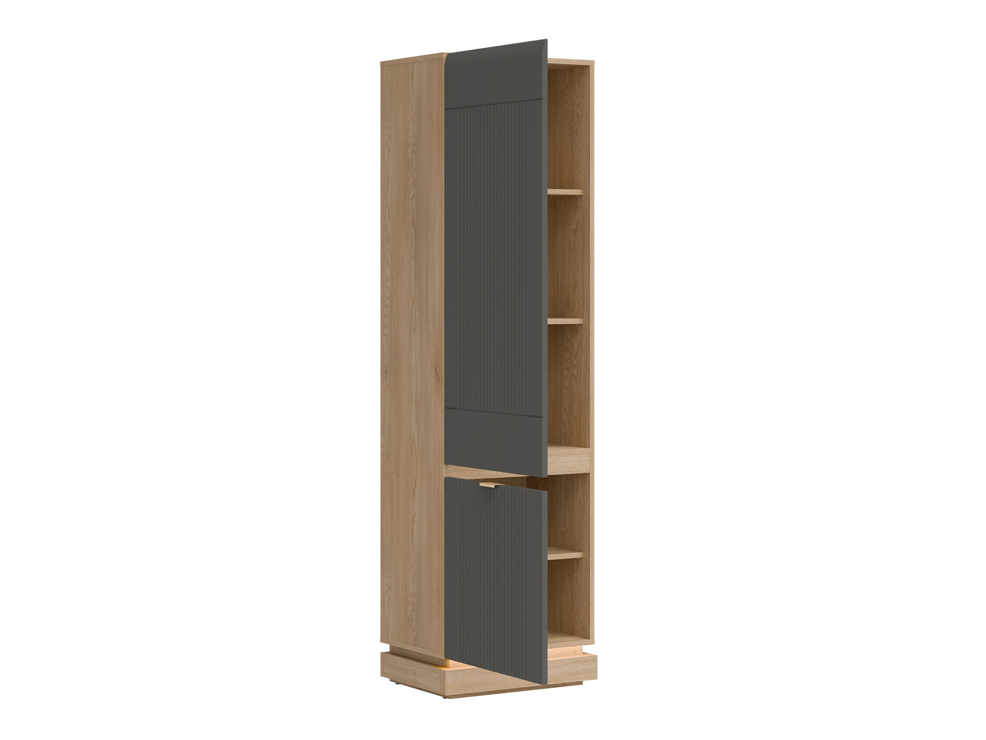 Bedroom set Teselbu 117 (Grey + Oak)