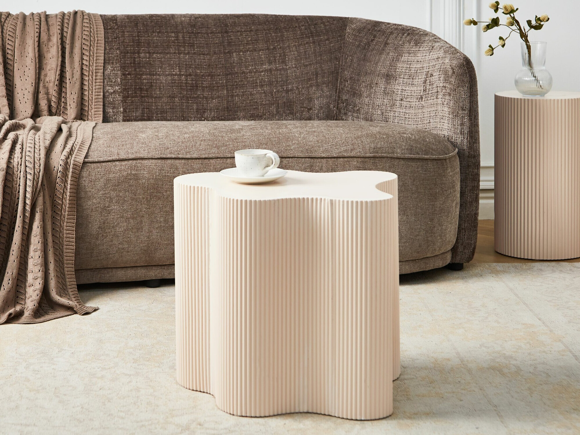 Βοηθητικό τραπεζάκι Berwyn 2635 (Κρεμ)