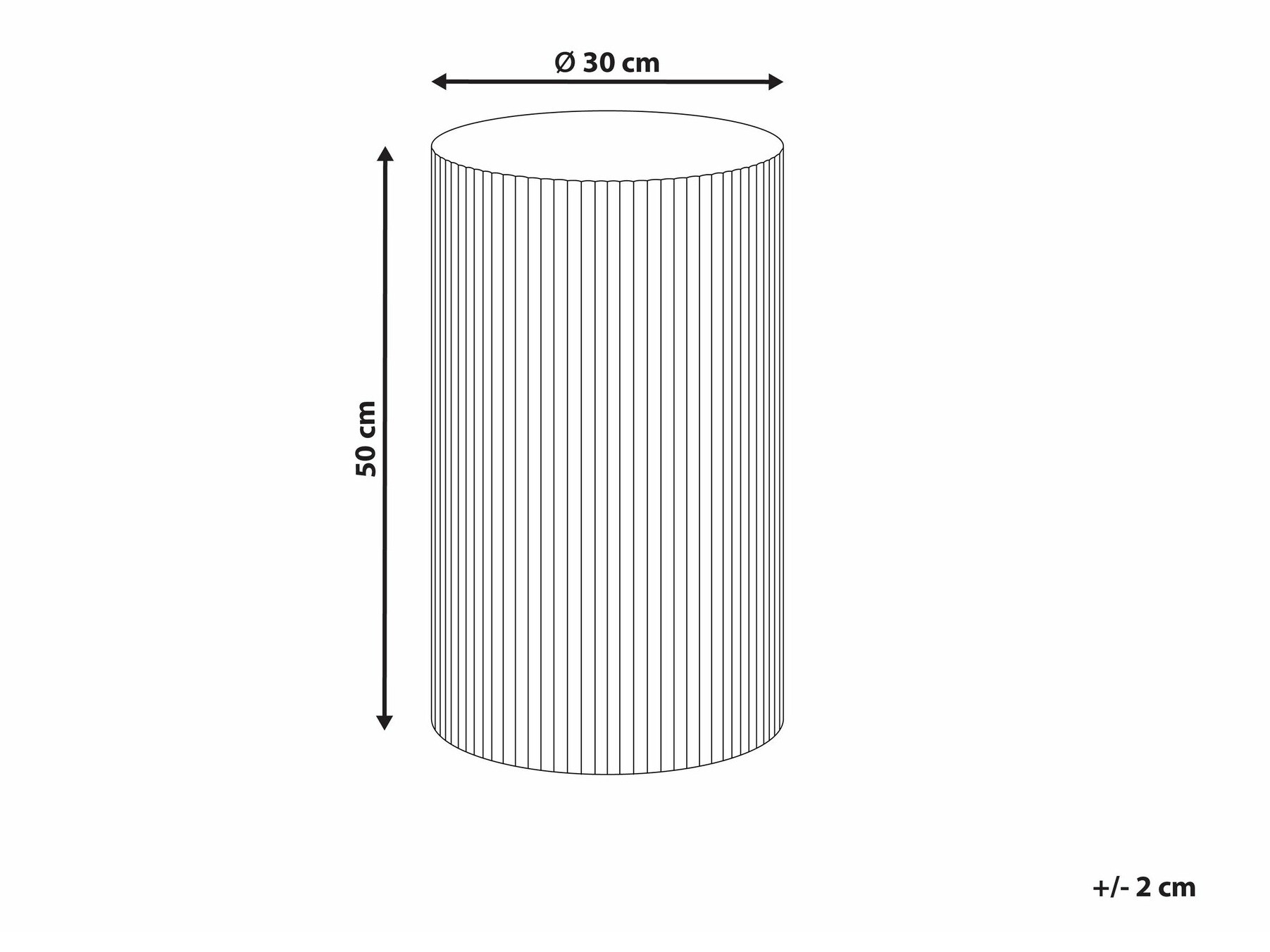 Βοηθητικό τραπεζάκι Berwyn 2636 (Μαύρο)