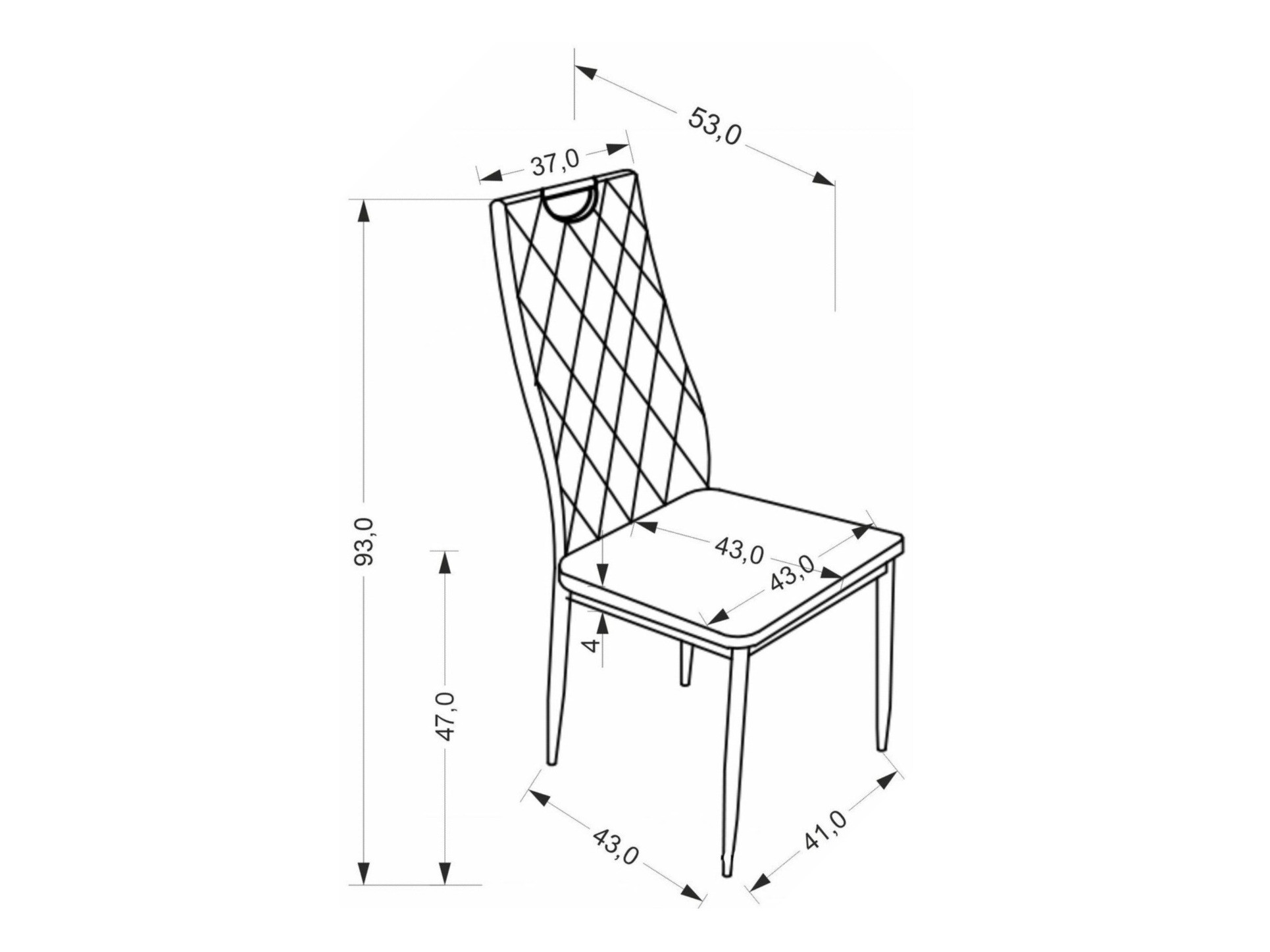 Καρέκλα Houston 1952 (Μαύρο)