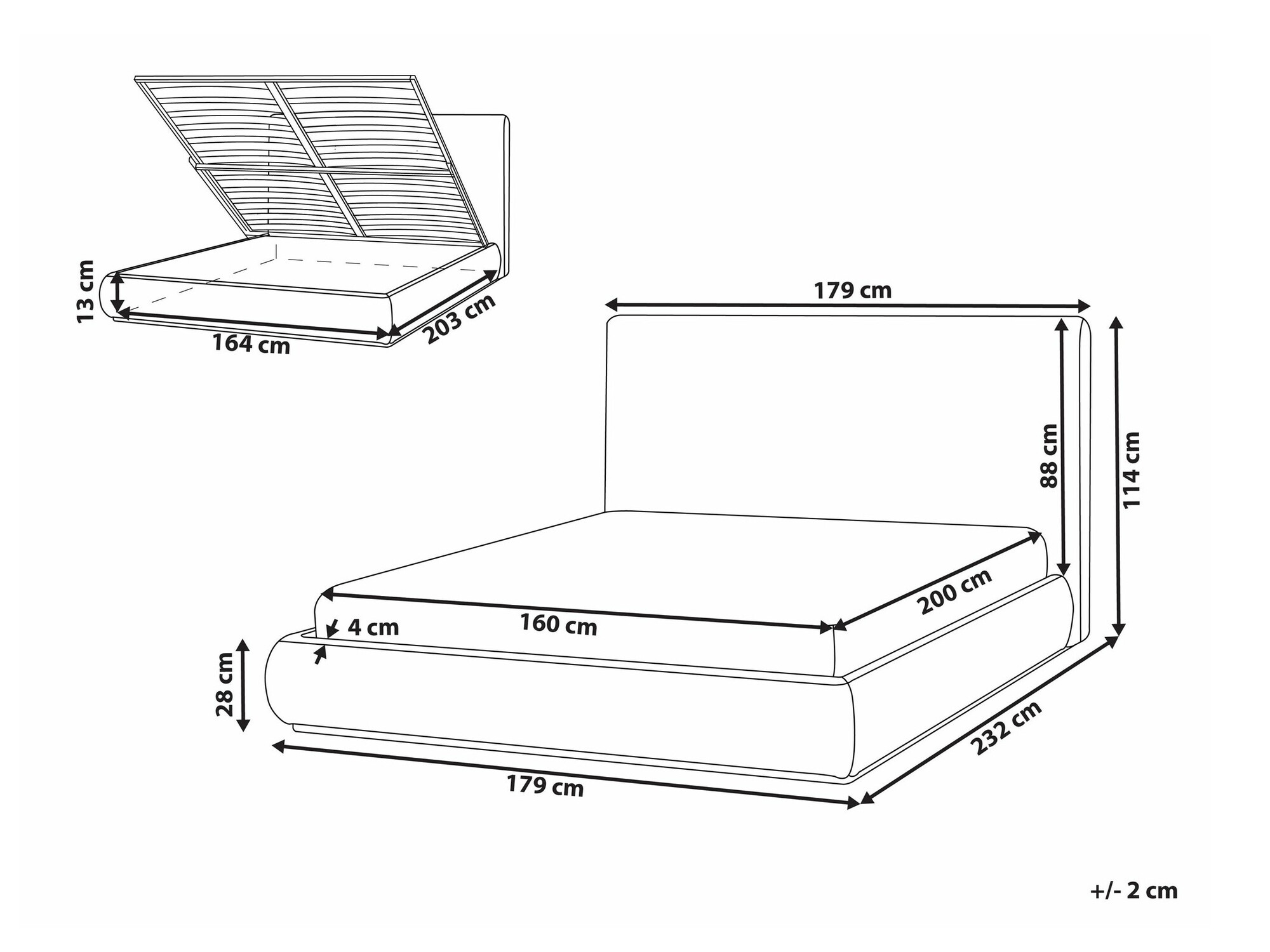 Bed Berwyn 2642 (Beige)
