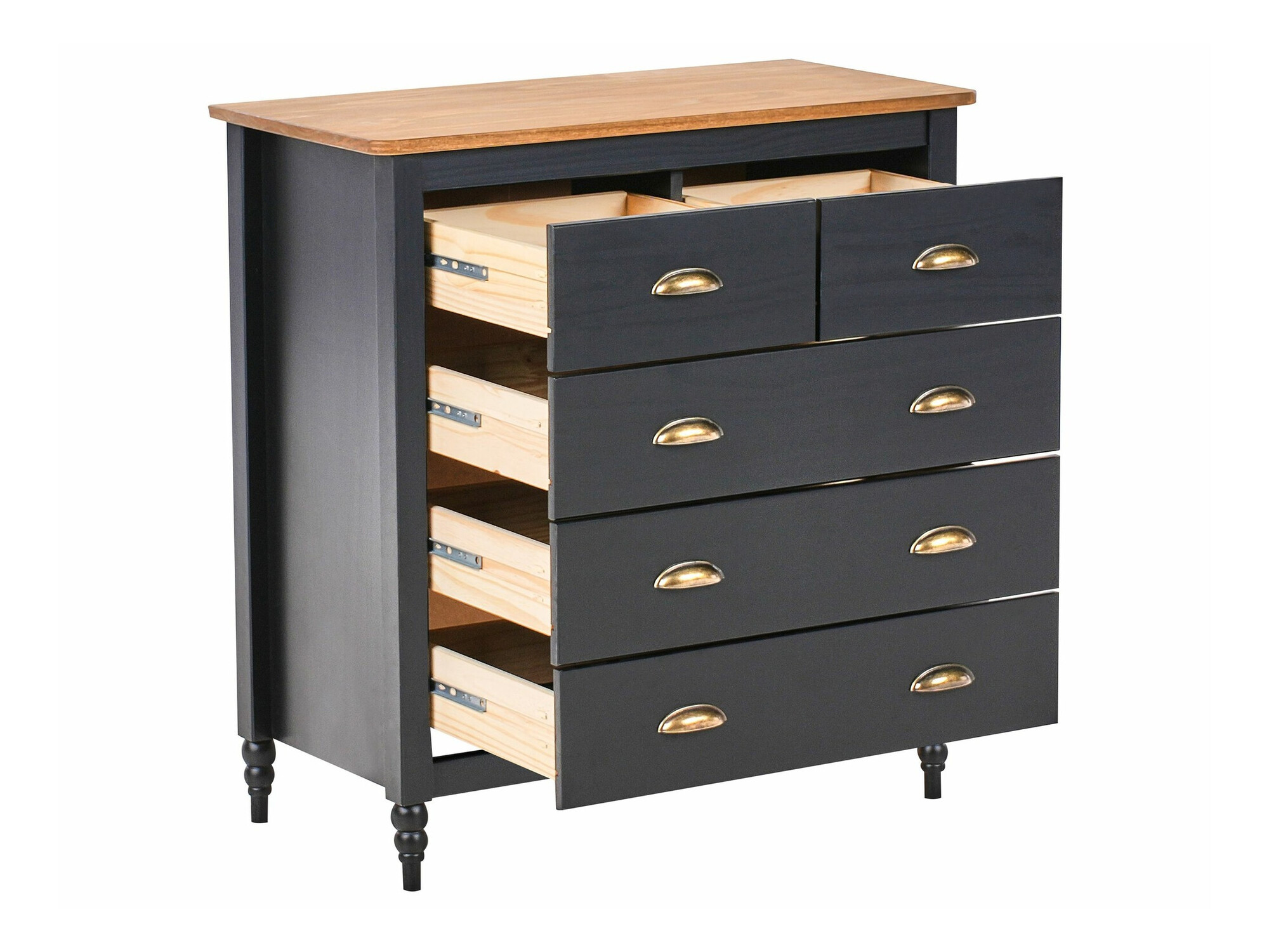Chest of drawers Berwyn 2641 (Black)