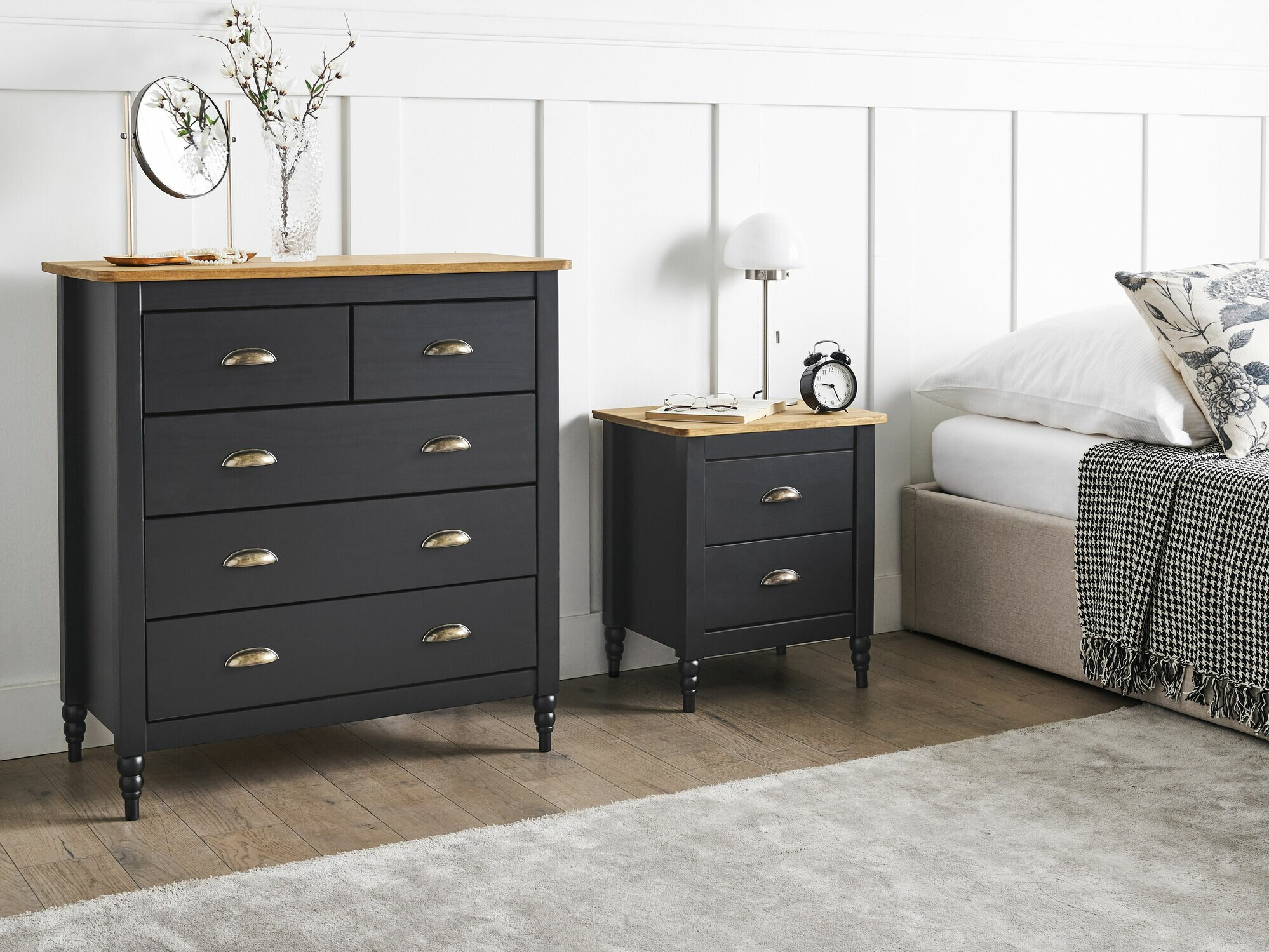 Chest of drawers Berwyn 2641 (Black)