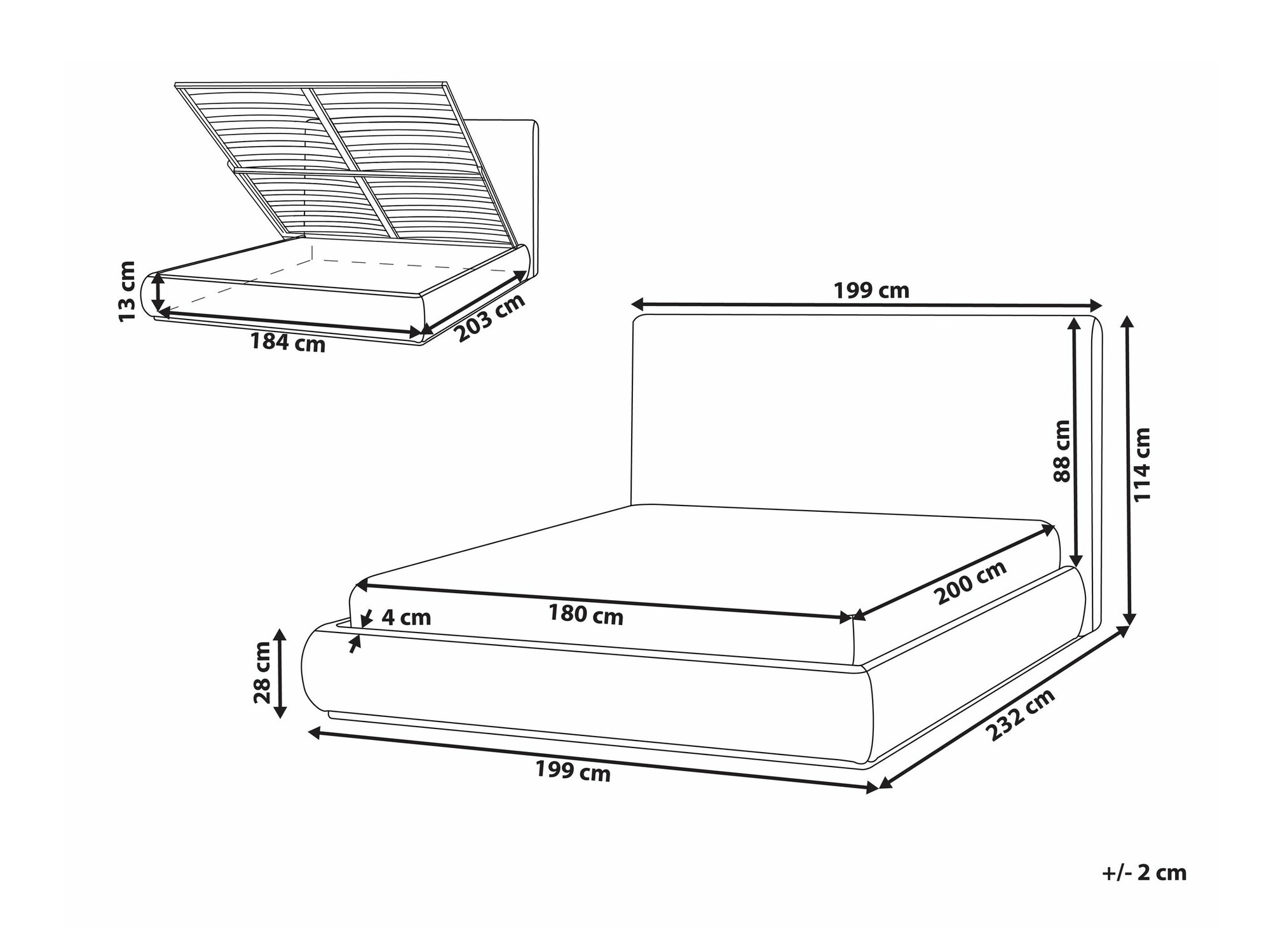 Κρεβάτι Berwyn 2642 (Μπεζ)