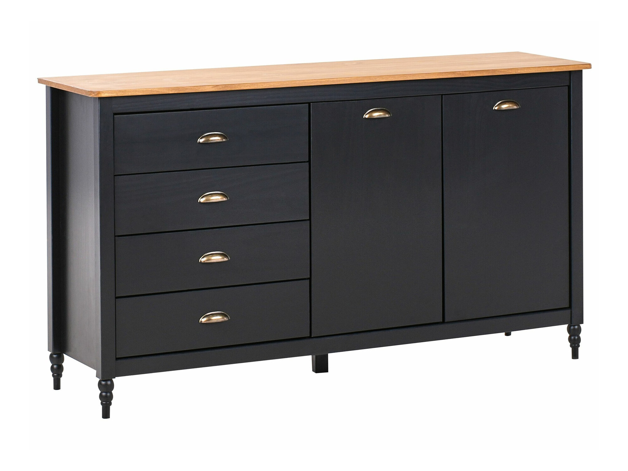 Chest of drawers Berwyn 2645 (Black)