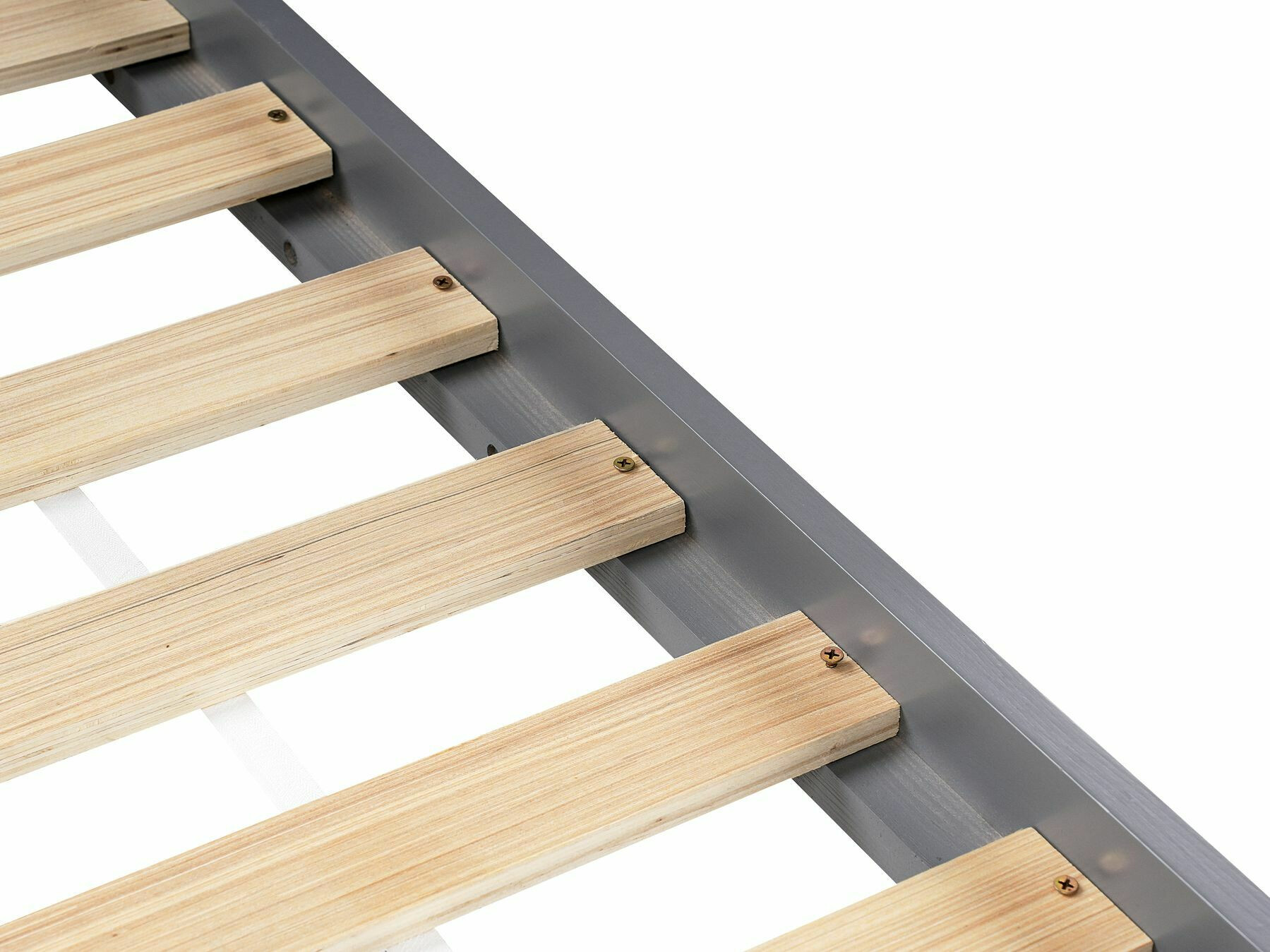 Bed Berwyn 2652 (Grey + Light wood)