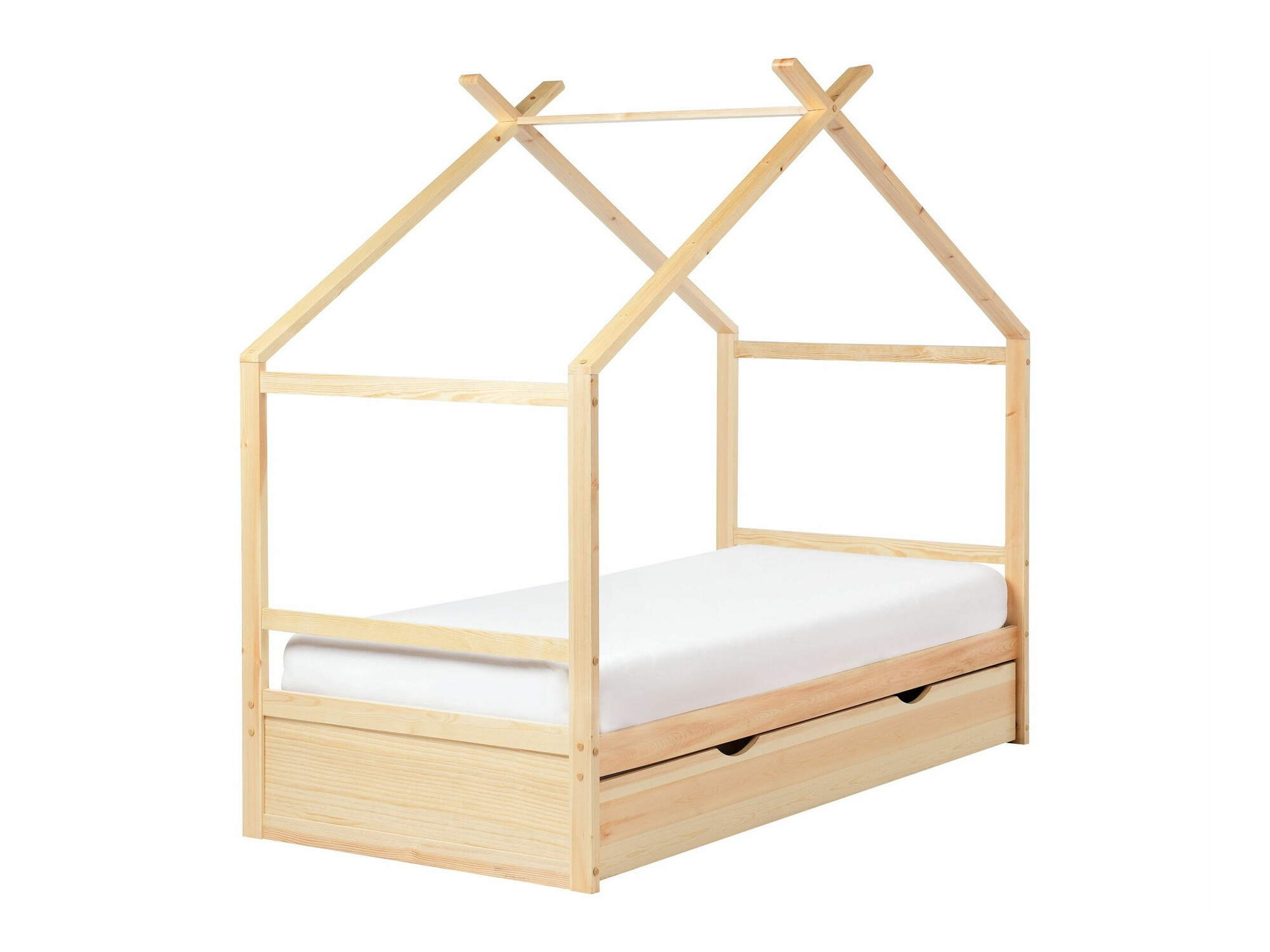 Κρεβάτι Berwyn 2652 (Ανοιχτό χρώμα ξύλου)