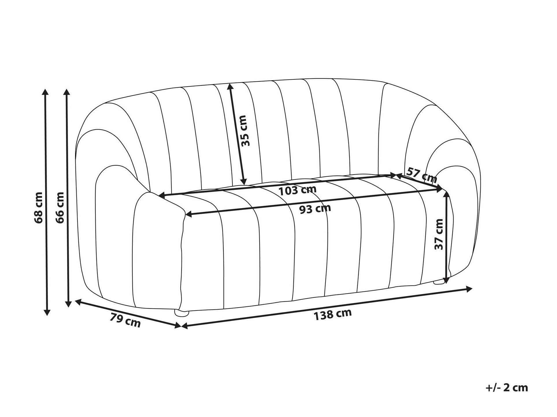 Sofa Berwyn 1269 (Beige)