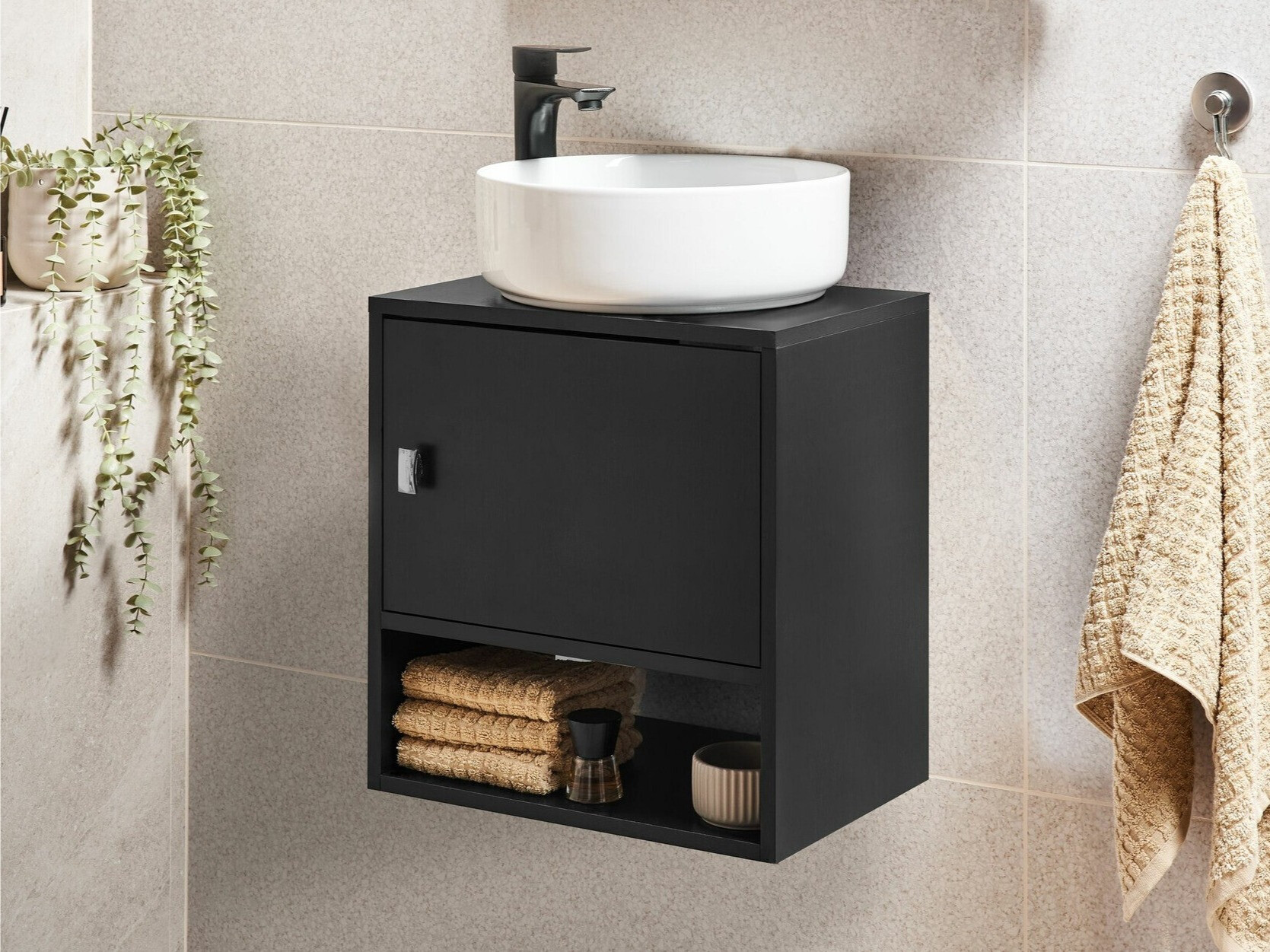 Wall-mounted bathroom cabinet for washbasin Berwyn 2646