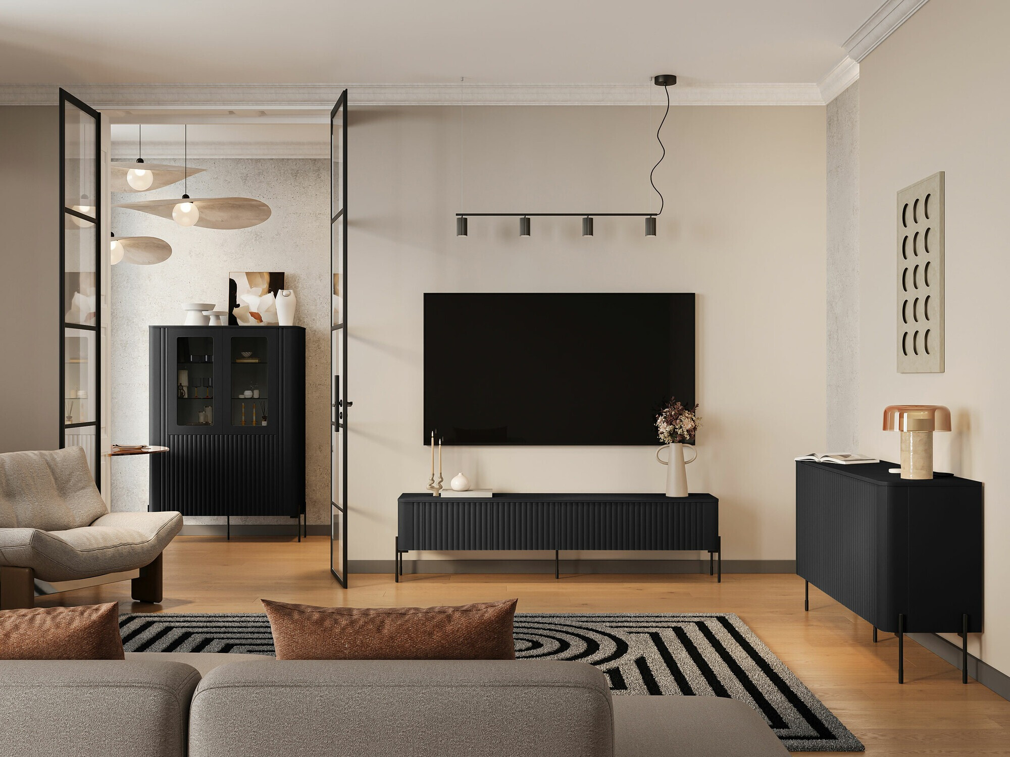 Μπουφέ Nobilitas (Μαύρο)