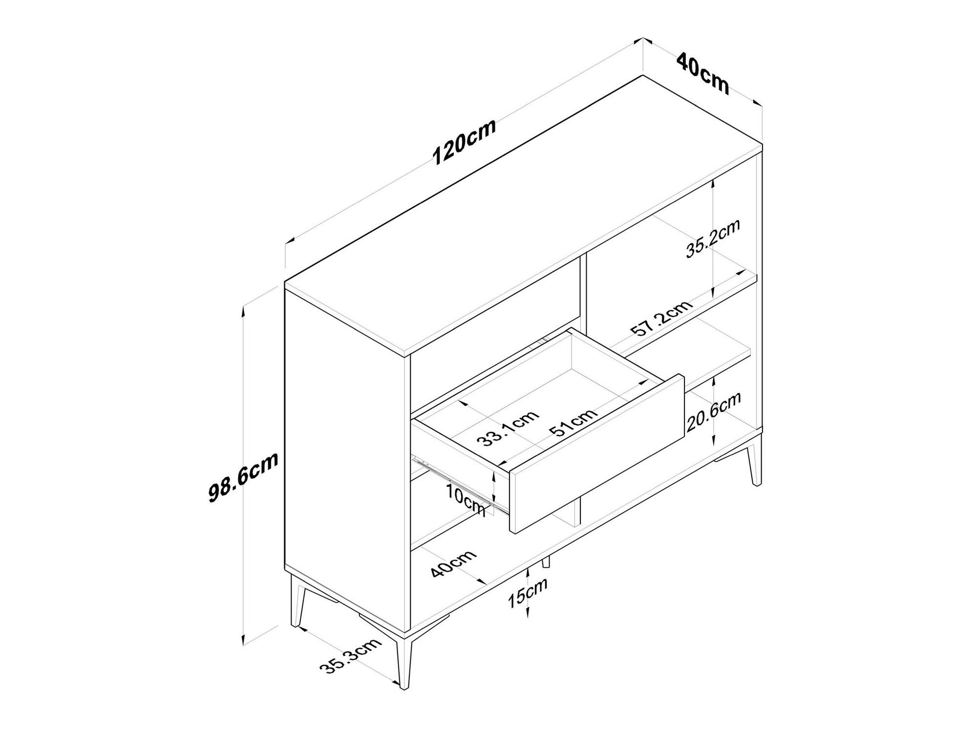Multifunctional furniture Kailua 2485