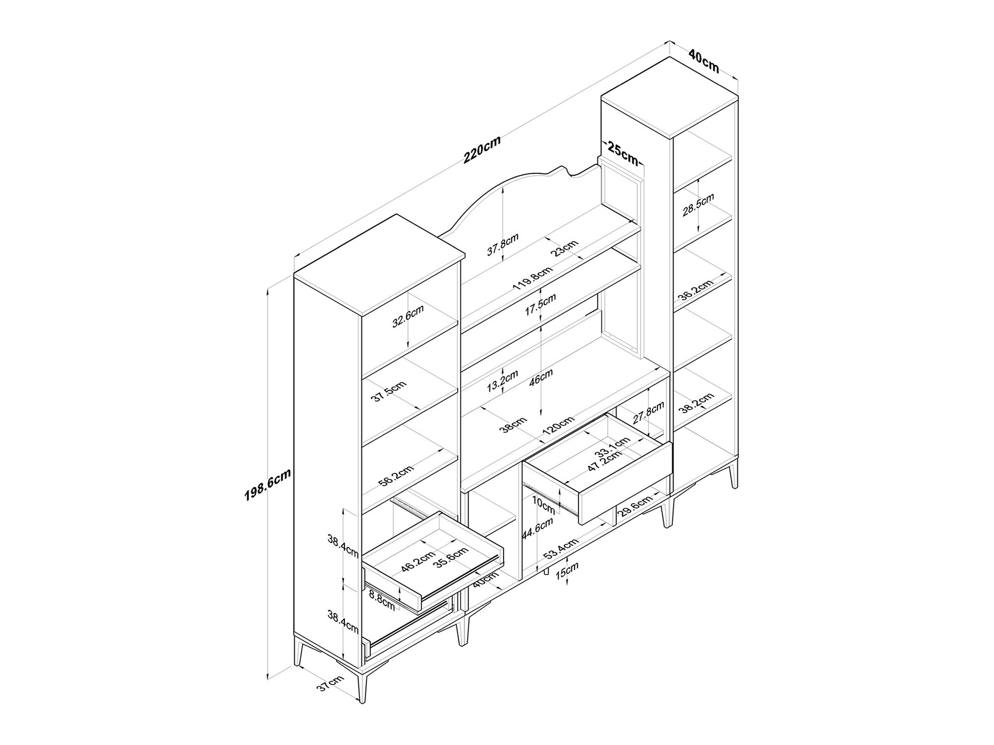 Multifunctional furniture Kailua 2487