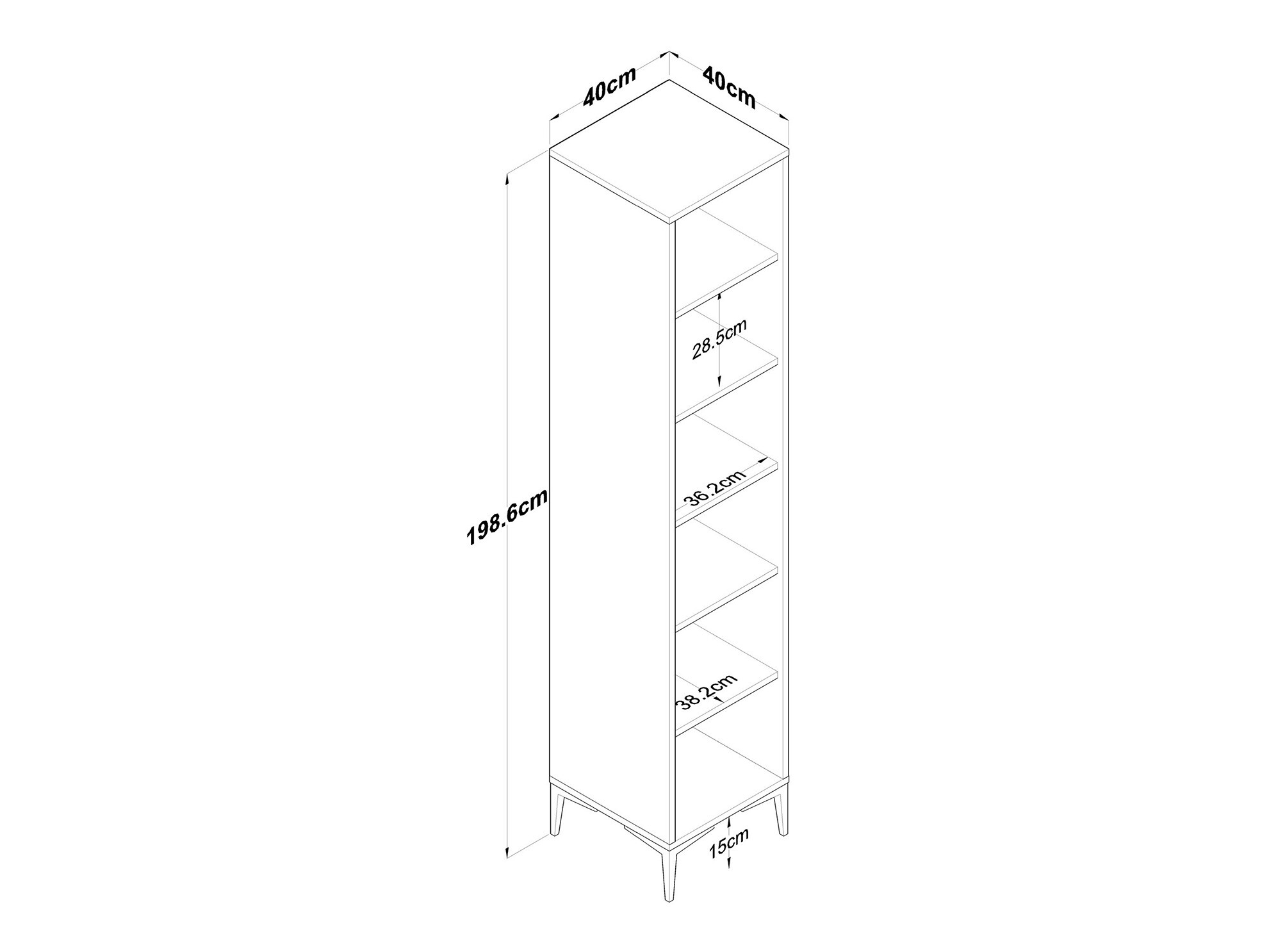 Bookcase Kailua 2504