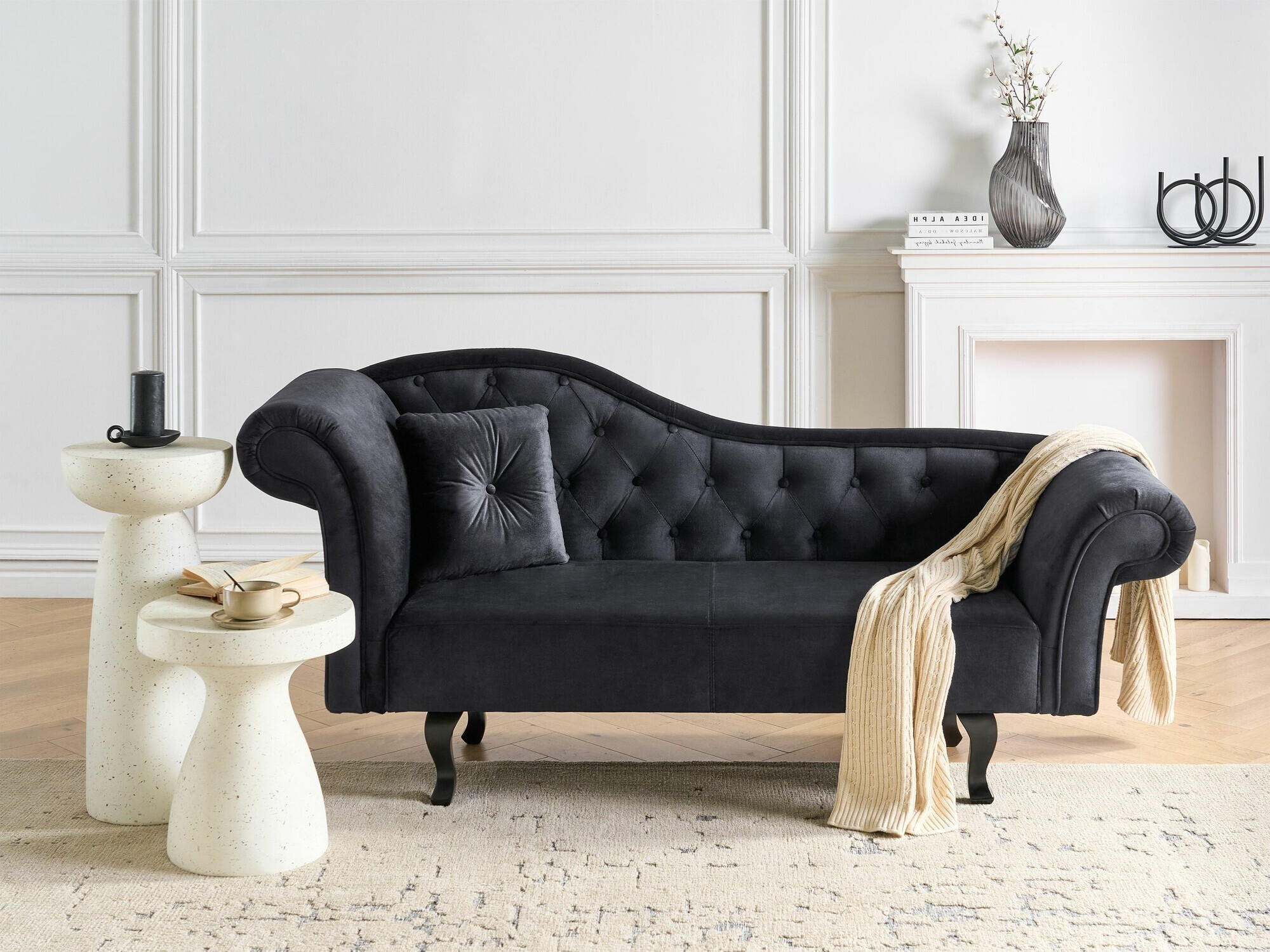 Chaise longue Berwyn 1694 (Black)