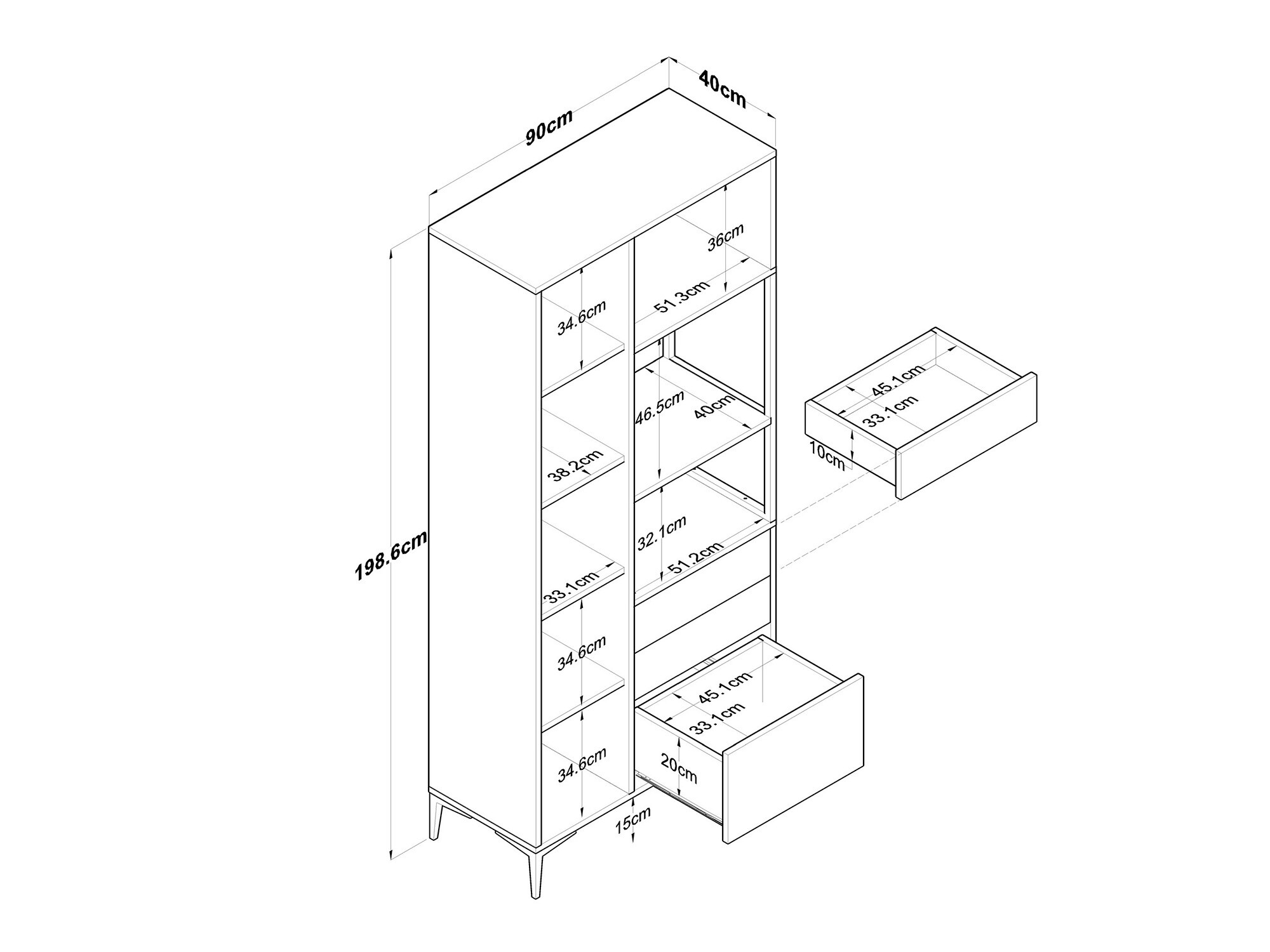 Multifunctional furniture Kailua 2490