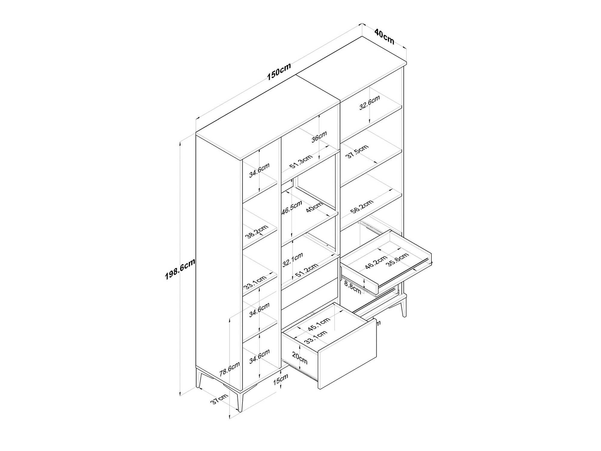 Multifunctional furniture Kailua 2497