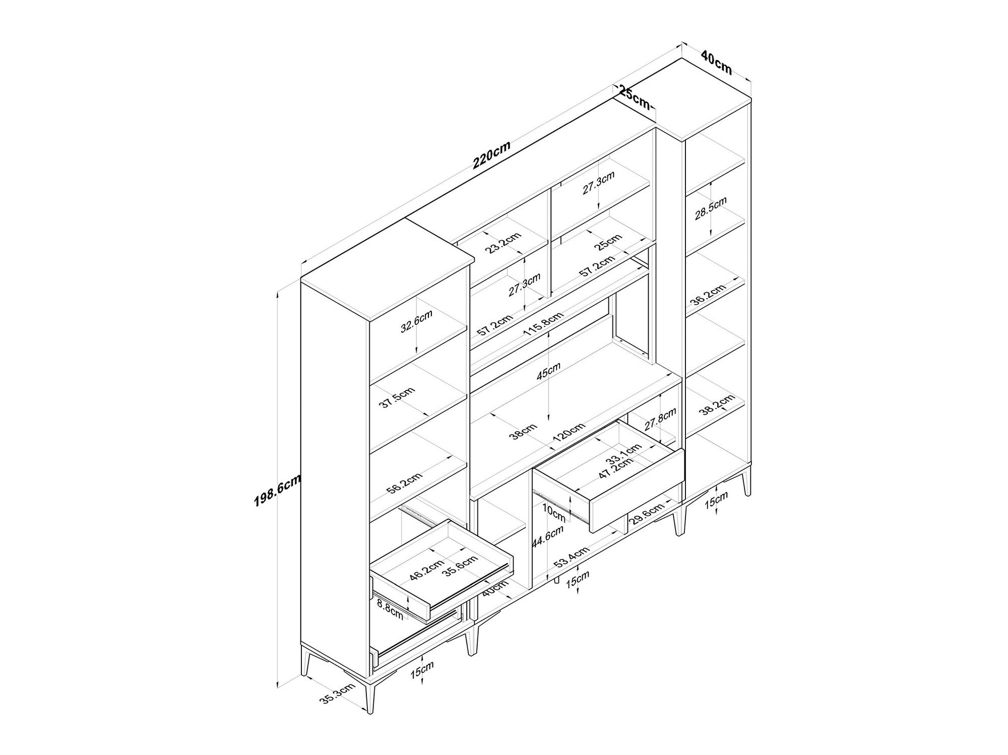 Multifunctional furniture Kailua 2498
