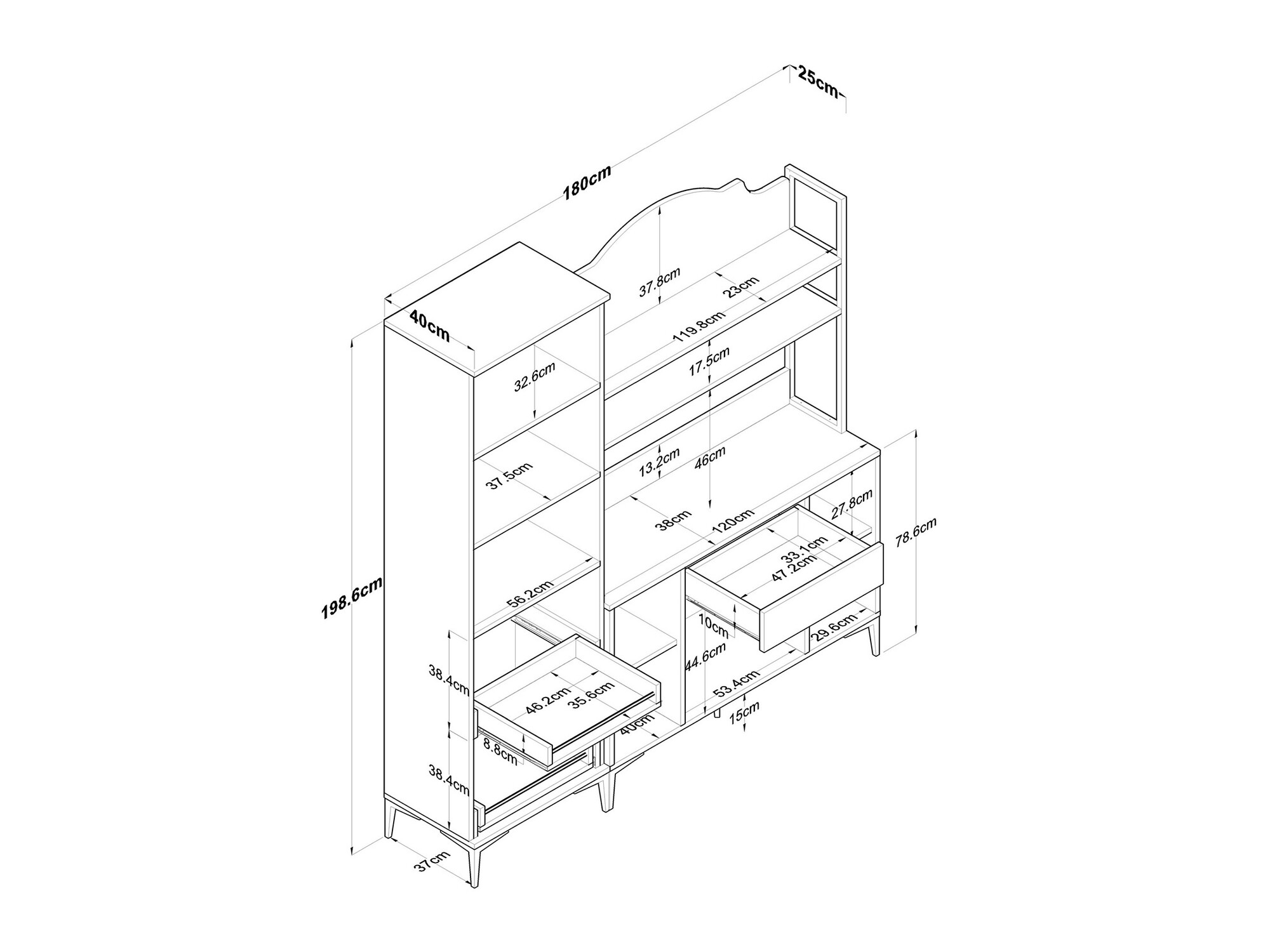 Multifunctional furniture Kailua 2501