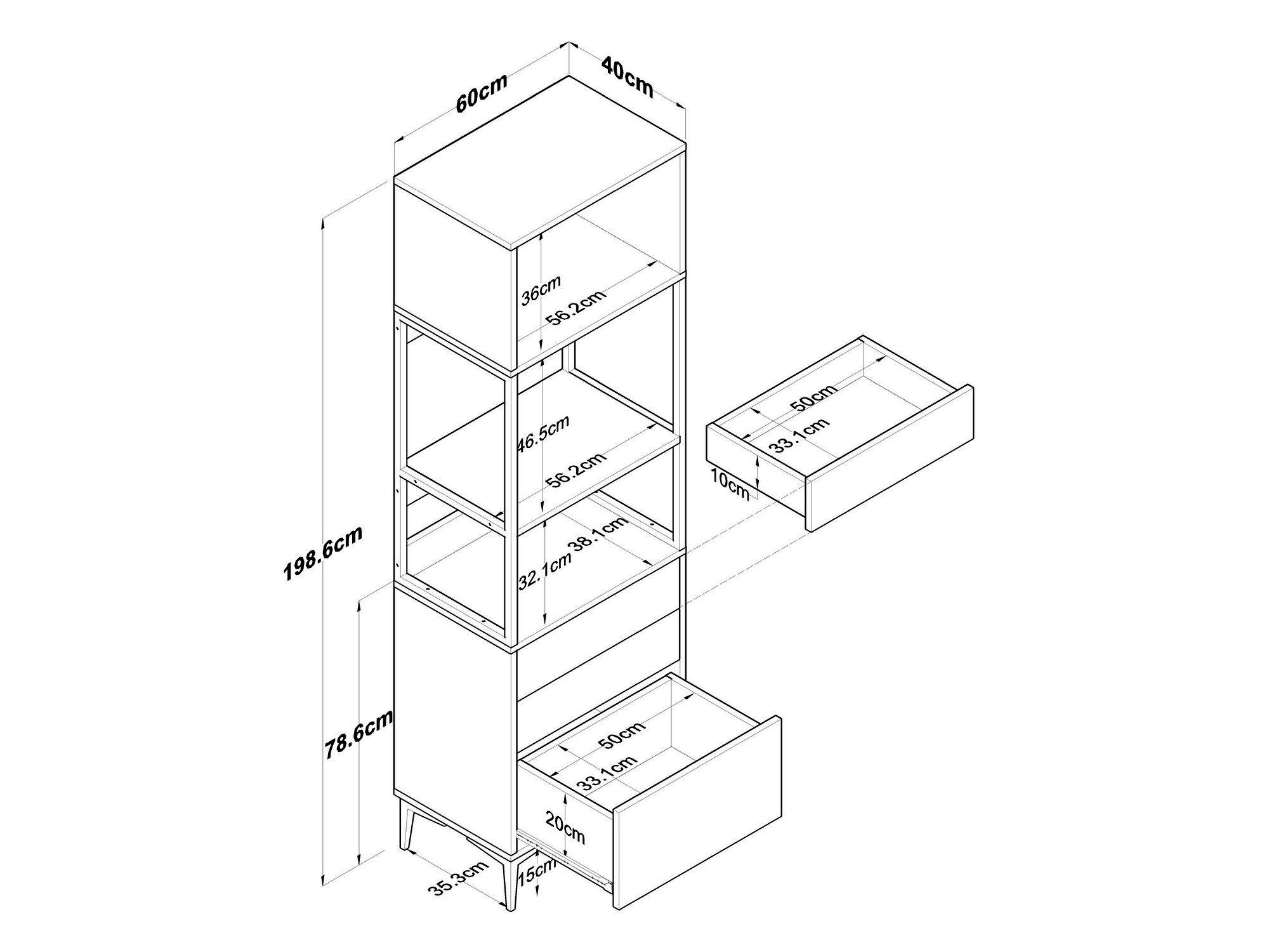 Multifunctional furniture Kailua 2503