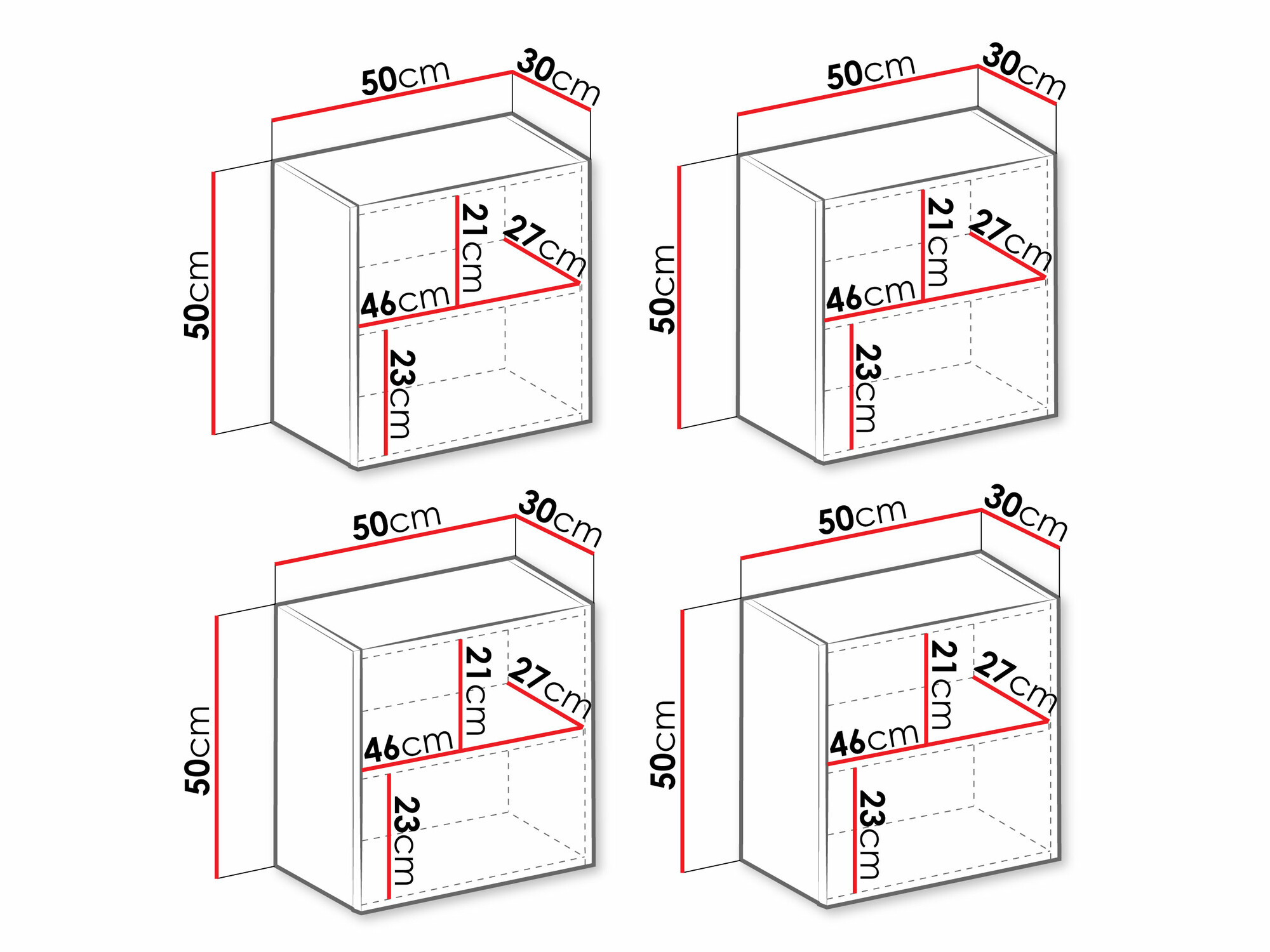 Σετ ντουλάπας Vilrin (Άσπρο + Γυαλιστερό λευκό)