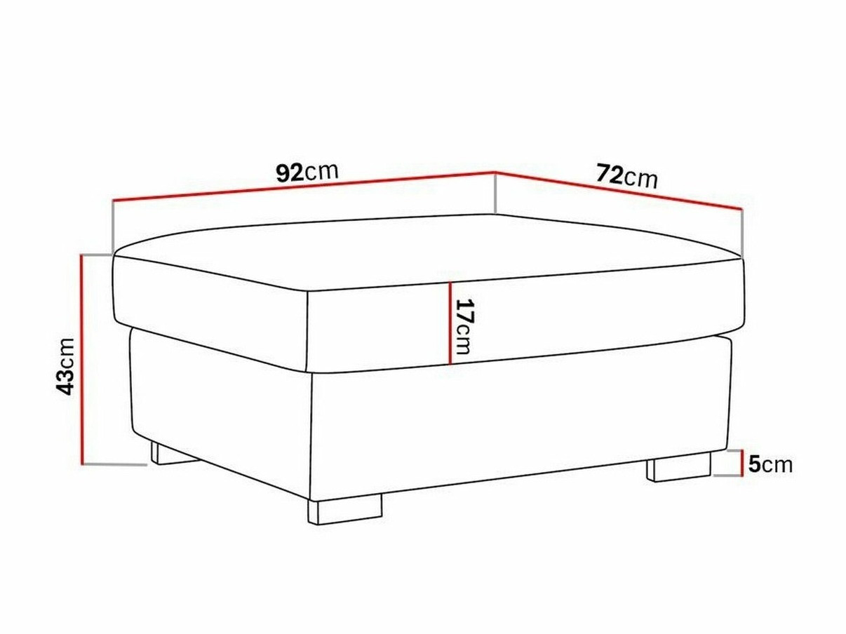 Σκαμπό σαλονιού Tivsoe 104 (Storm 09)