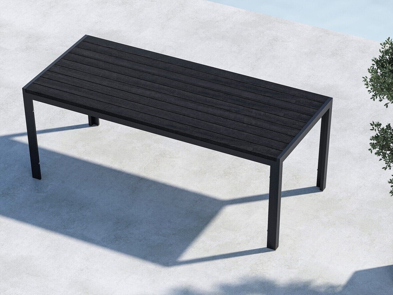 Outdoor table Dallas 4835 (Black)