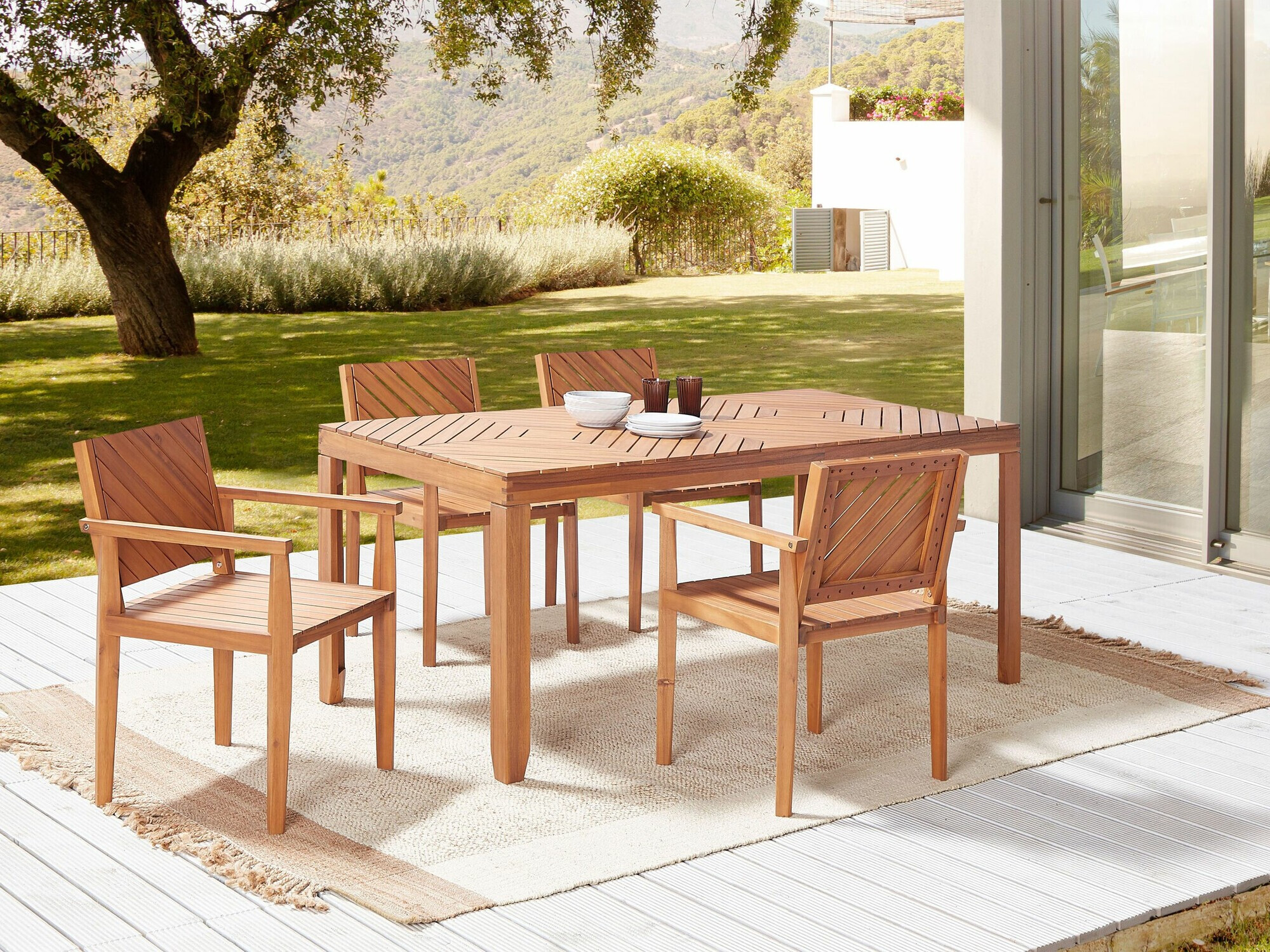Table and chairs set Camenou 108