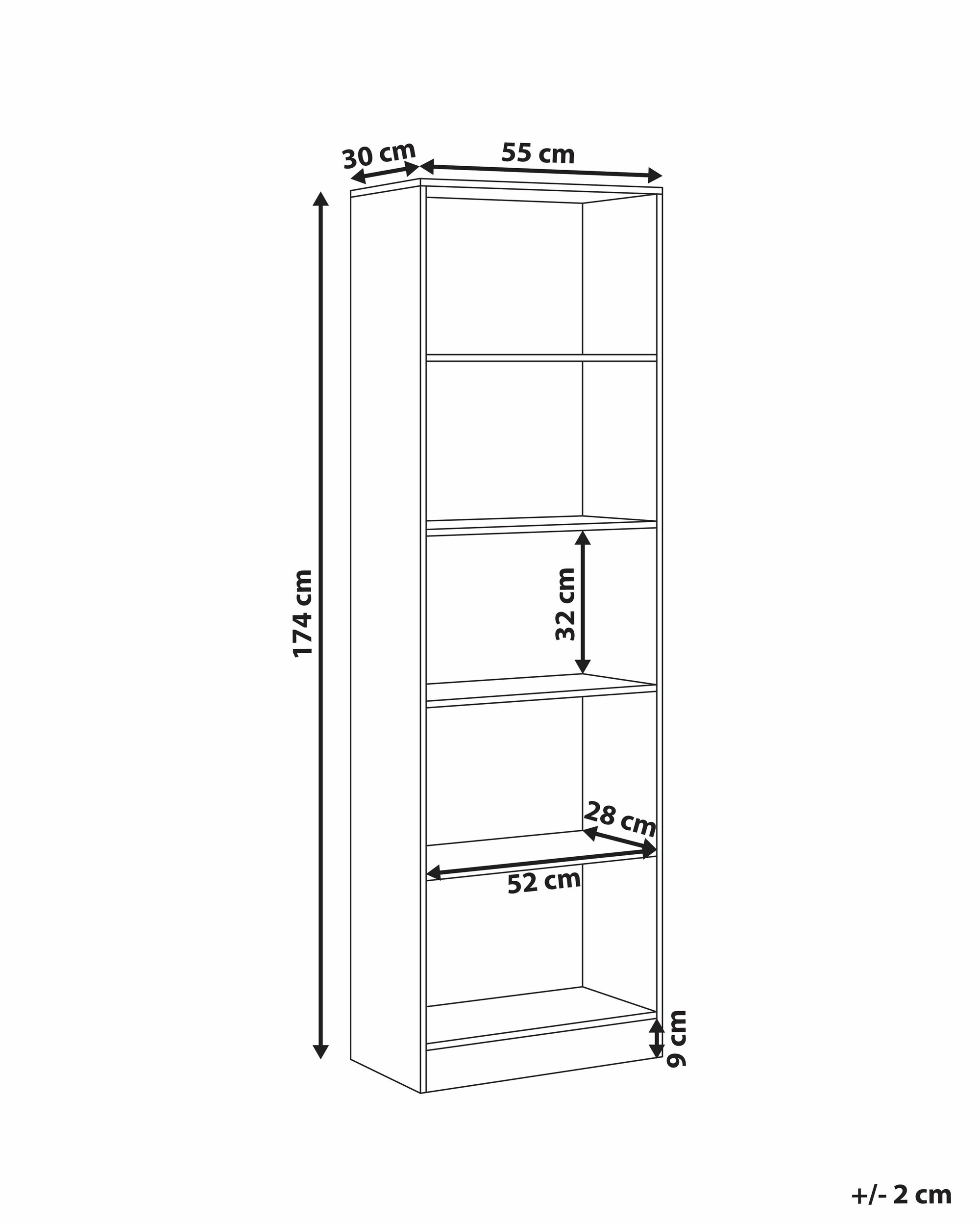 Bookcase Berwyn 2672