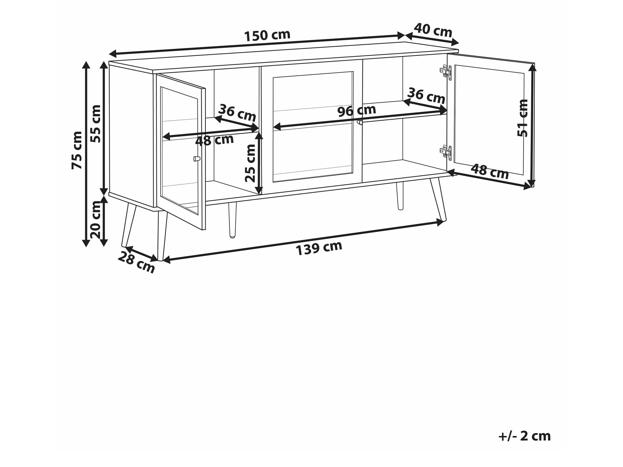 Μπουφέ Berwyn 2676