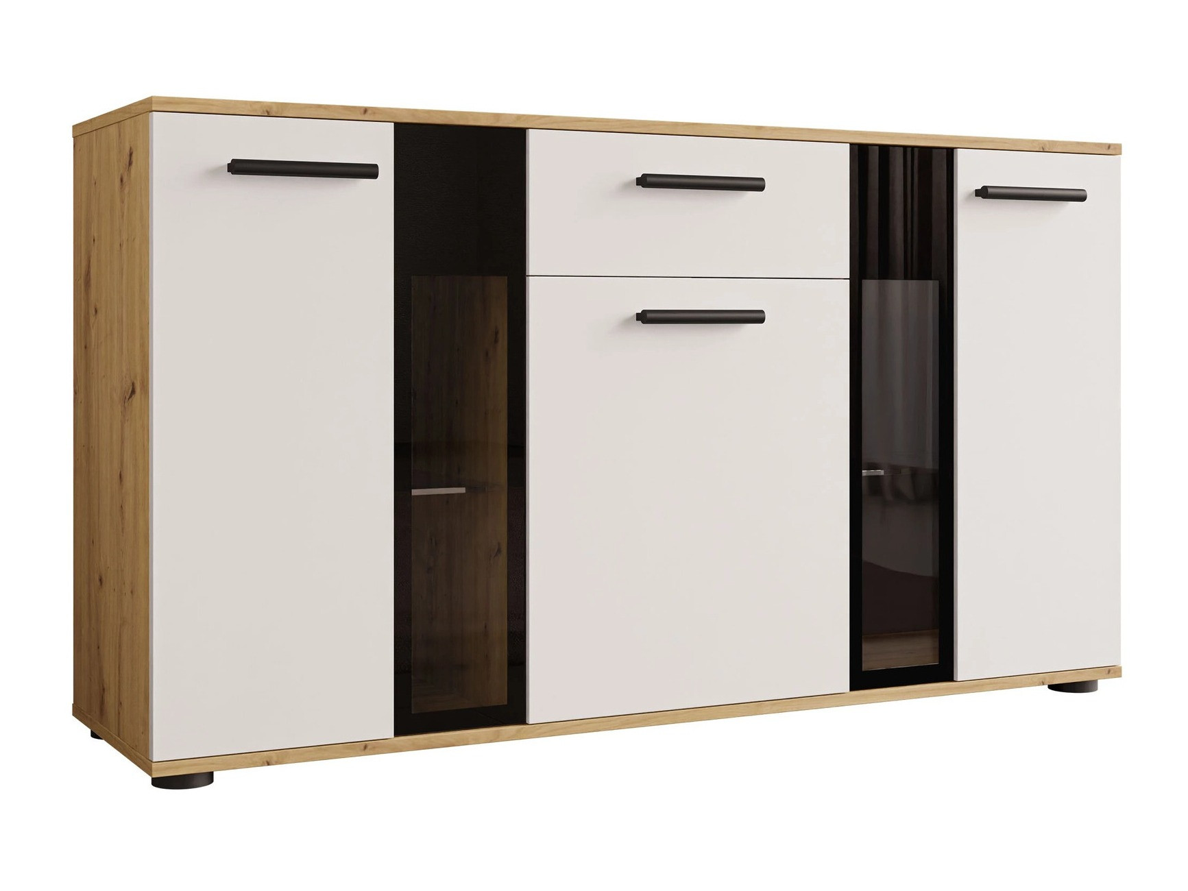 Συρταριέρα Genio (Artrisan δρυς + Άσπρο)