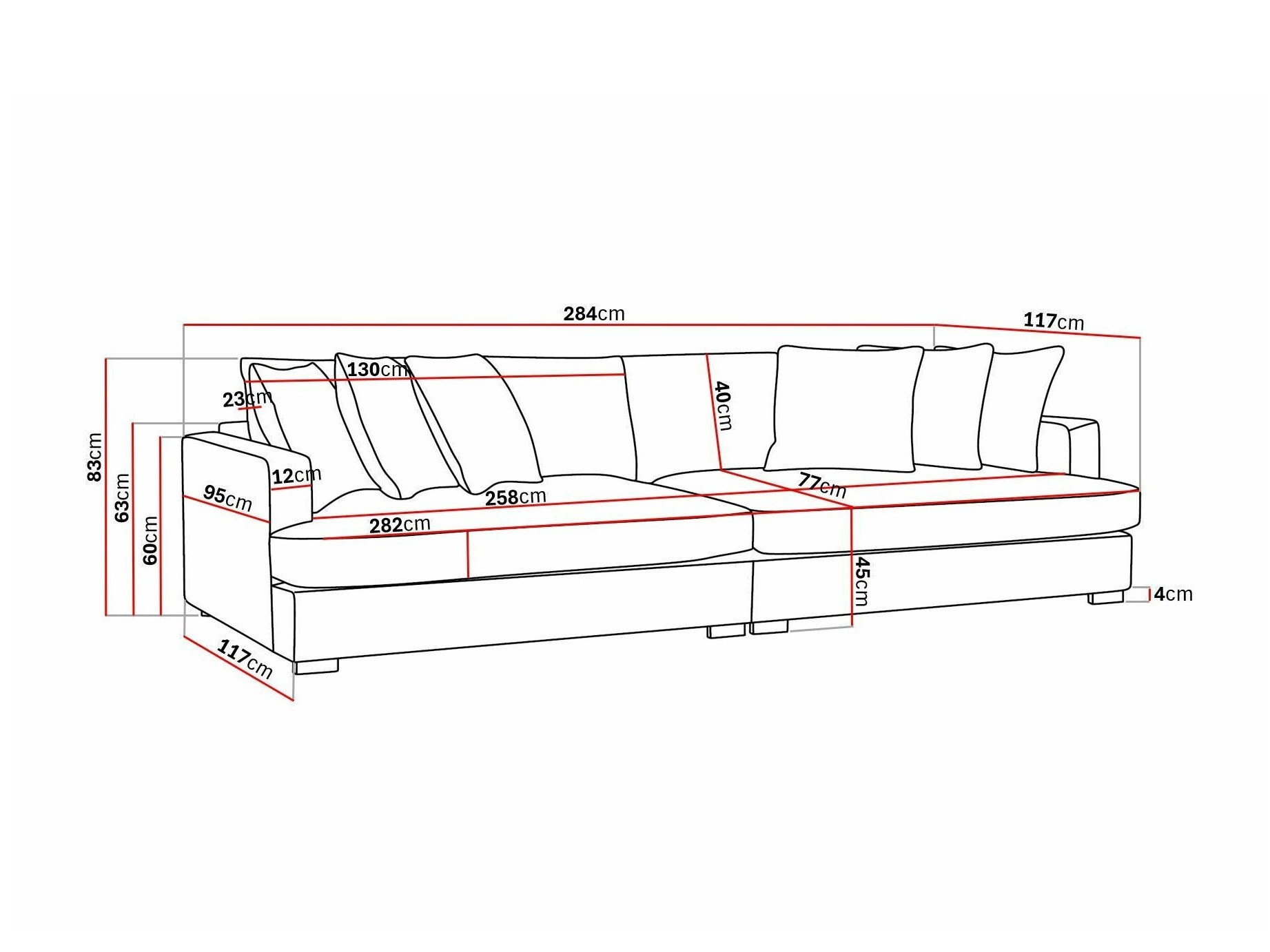 Καναπές Tivsoe 107 (Storm 02)
