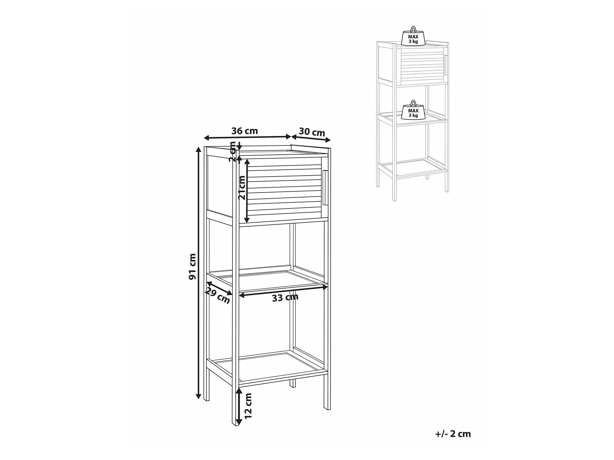 Bathroom shelf Berwyn 2682