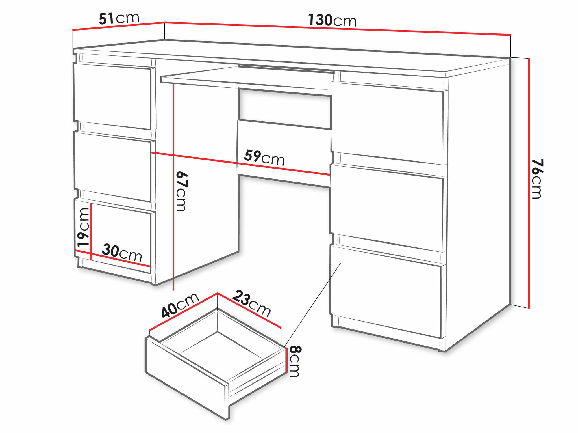 Γραφείο Comfivo Cor