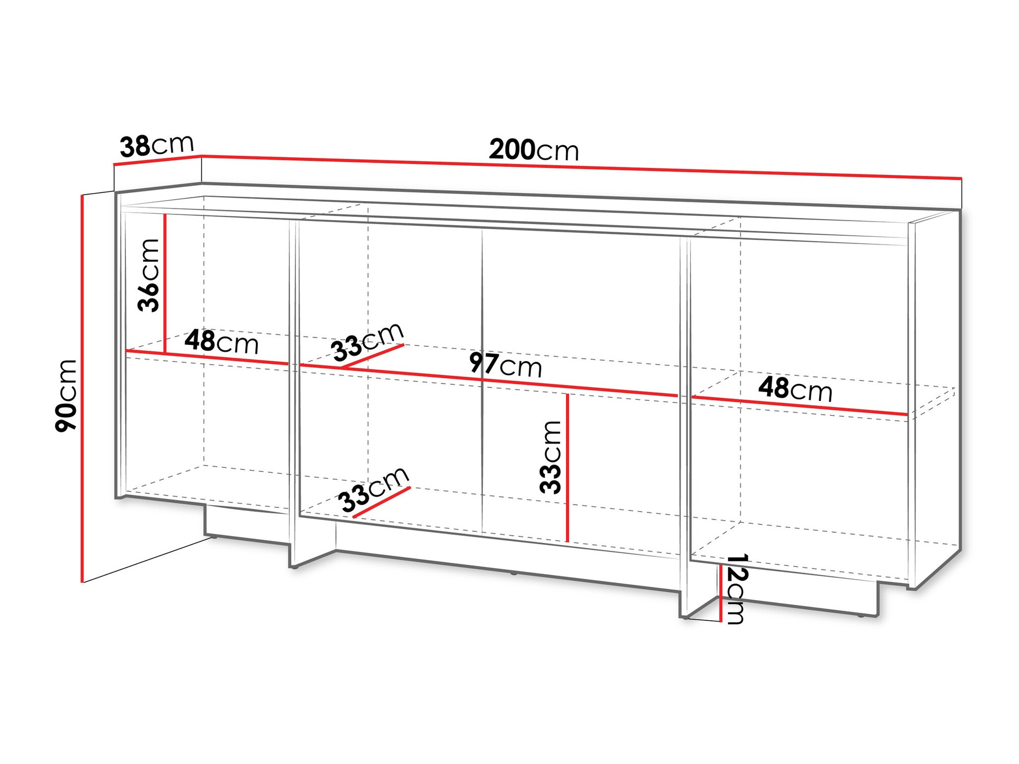 Μπουφέ Filus (Δρυς)