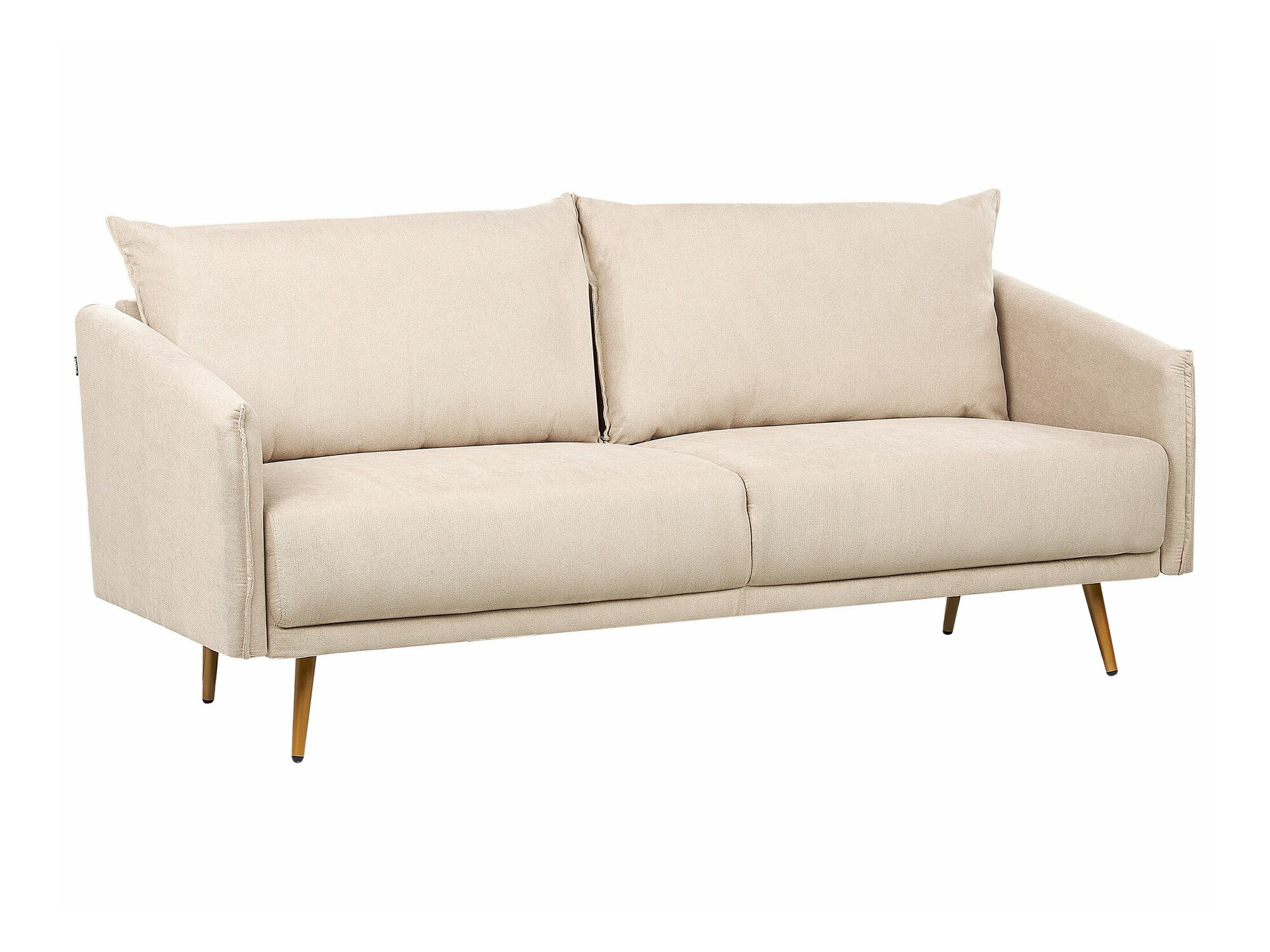 Καναπές Berwyn 202 (Ανοιχτό καφέ + Χρυσό)