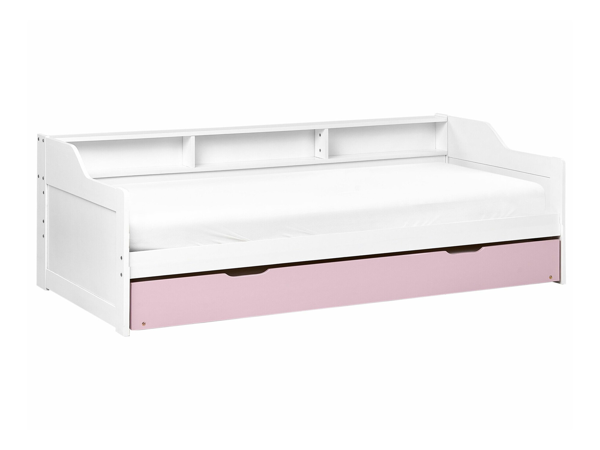 Κρεβάτι Berwyn 2289 (Άσπρο + Ροζ)