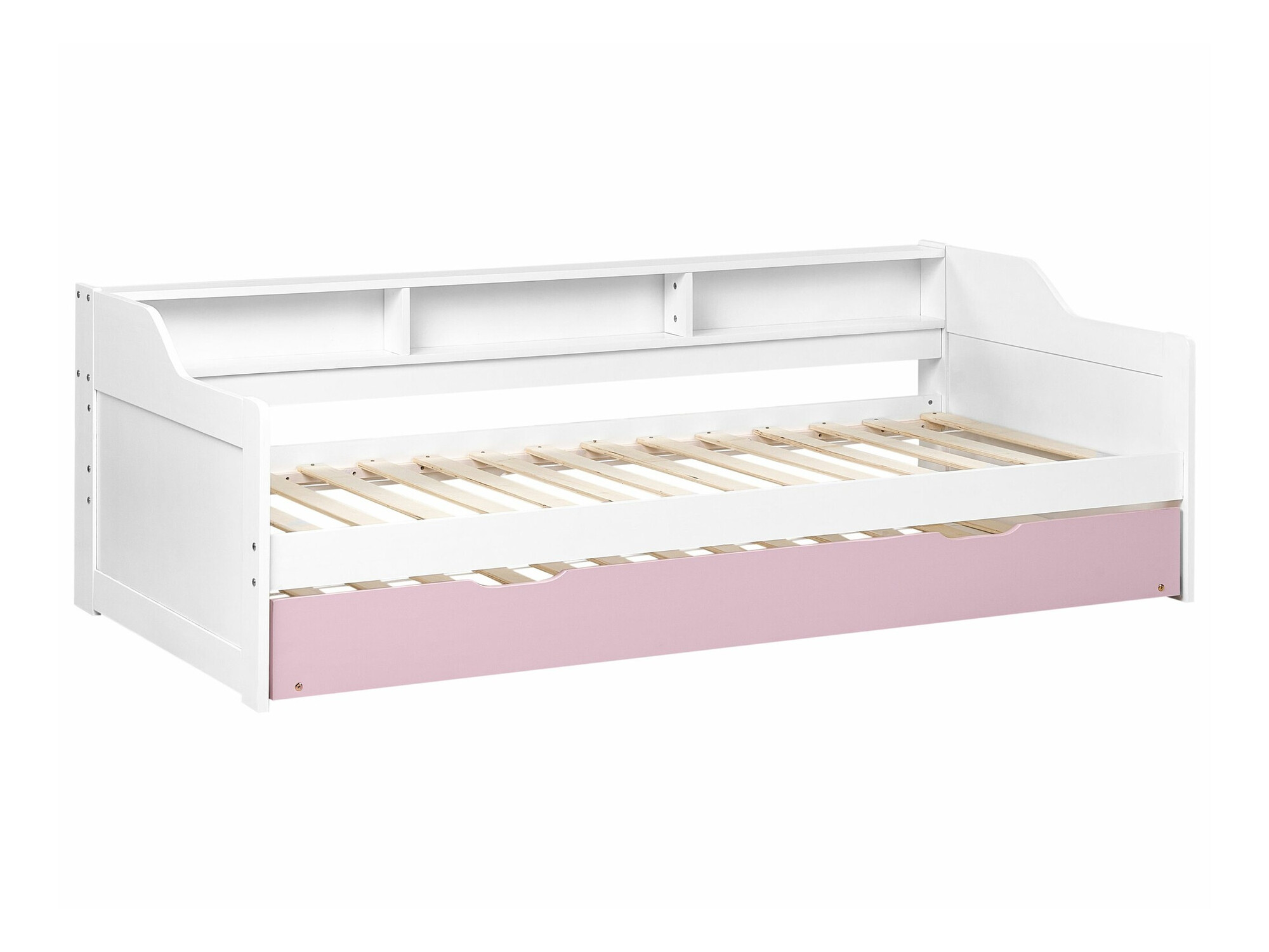 Κρεβάτι Berwyn 2289 (Άσπρο + Ροζ)
