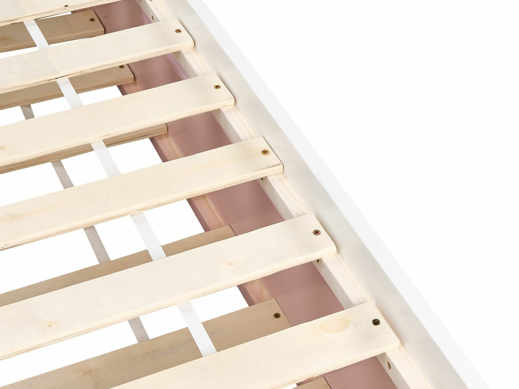 Κρεβάτι Berwyn 2289 (Άσπρο + Ροζ)