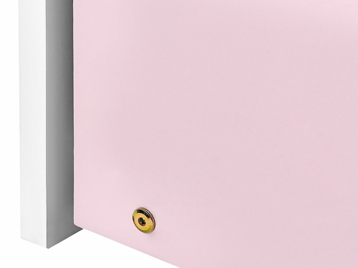 Κρεβάτι Berwyn 2289 (Άσπρο + Ροζ)