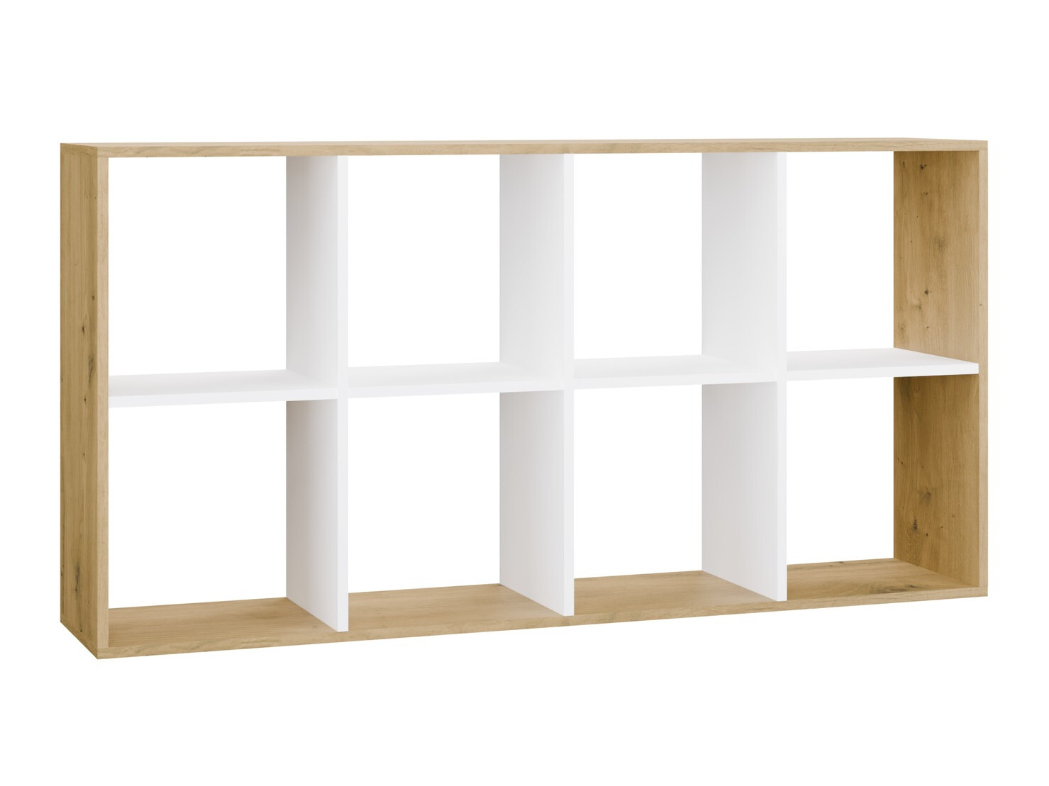 Βιβλιοθήκη Mandeville 288 (Άσπρο + Artisan βελανιδιά)