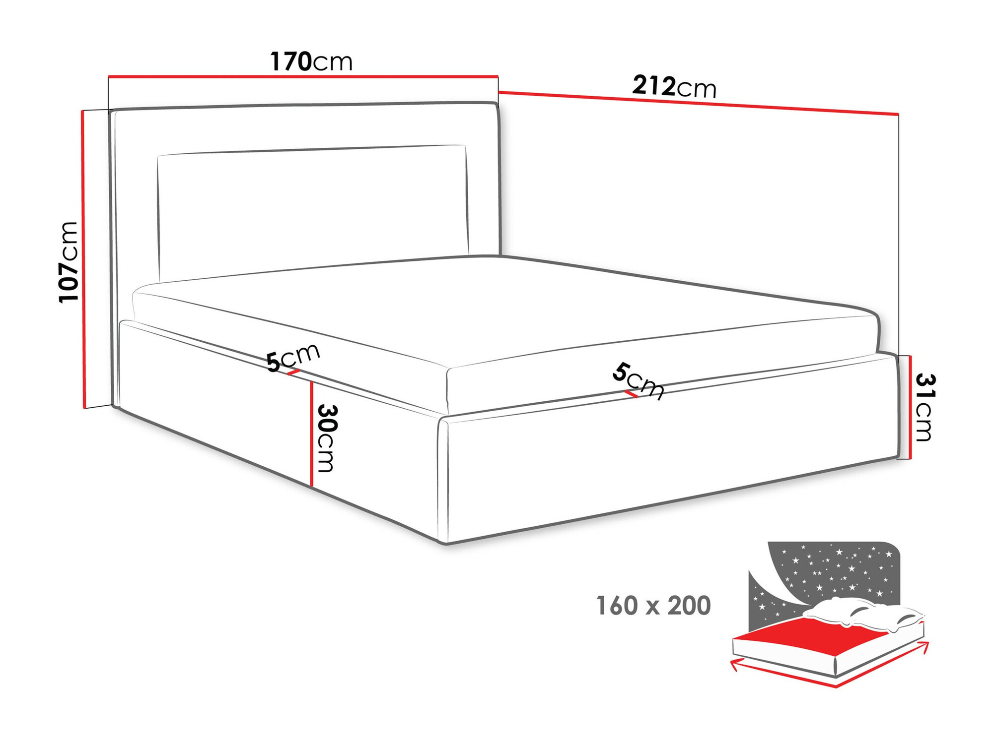 Κρεβάτι Arsura (Coral 15)