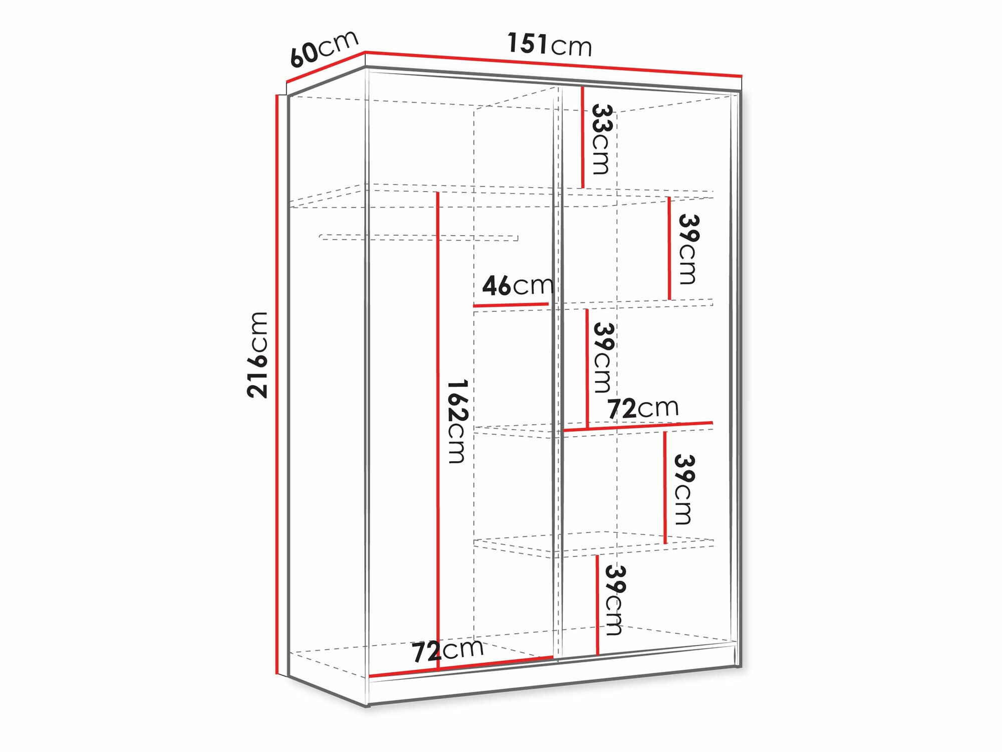 Ντουλάπα Comfivo Papilio III (Άσπρο)