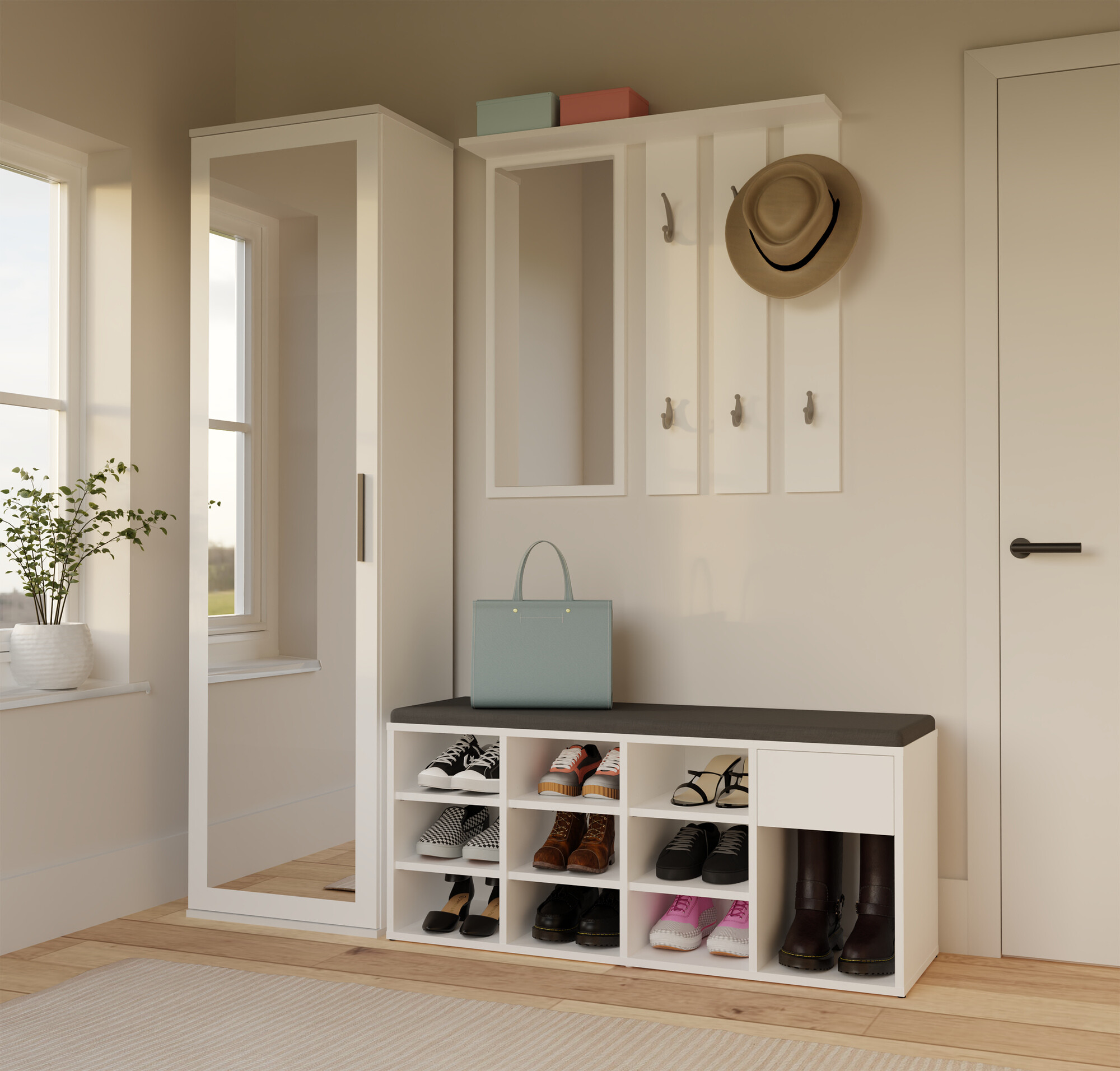 Παπουτσοθήκη Mandeville 322 (Άσπρο)