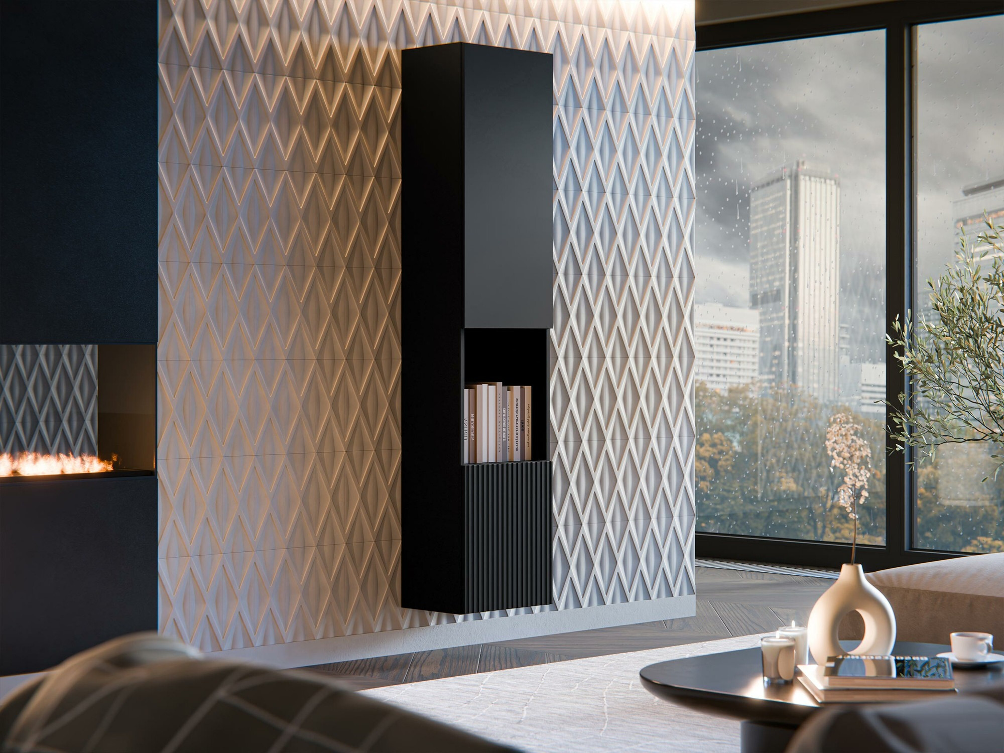 Ράφι τοίχου Species I (Μαύρο)