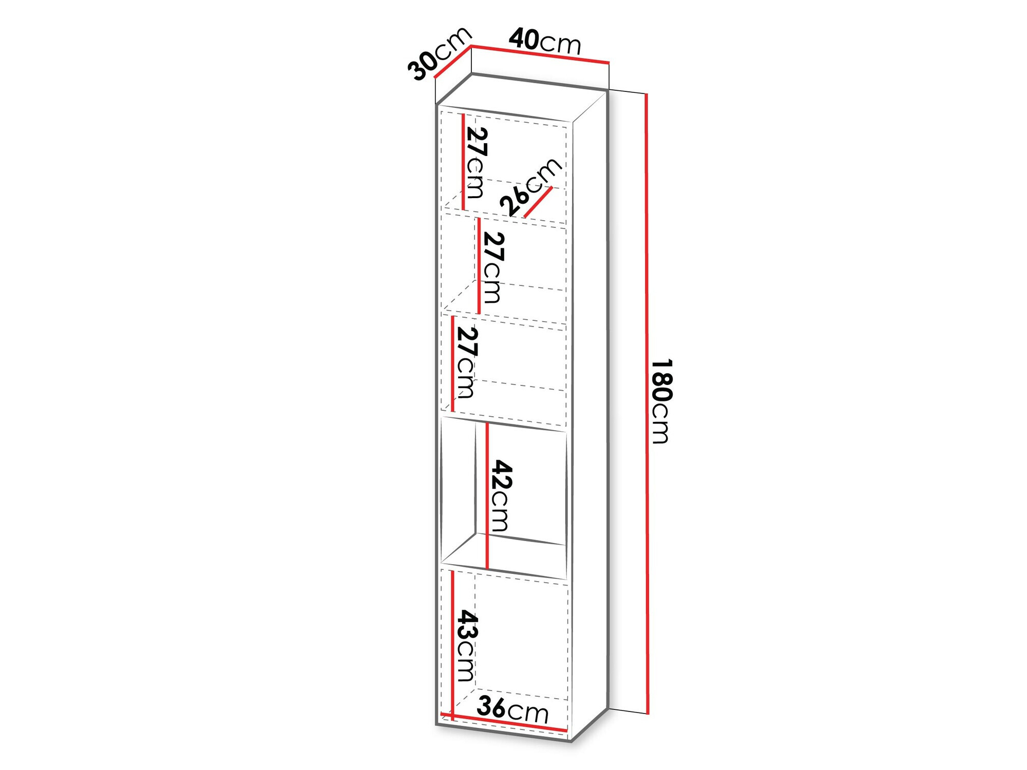 Ράφι τοίχου Species I (Μαύρο)